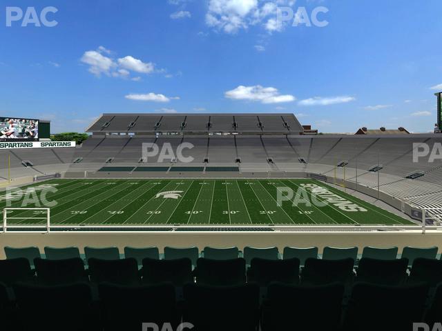 Seating view for Spartan Stadium (Michigan) Section Spartan Club 4