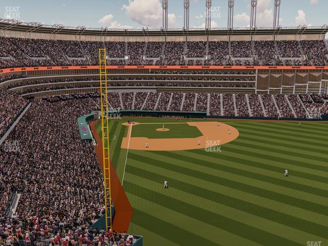 Seating view for Progressive Field Section 414