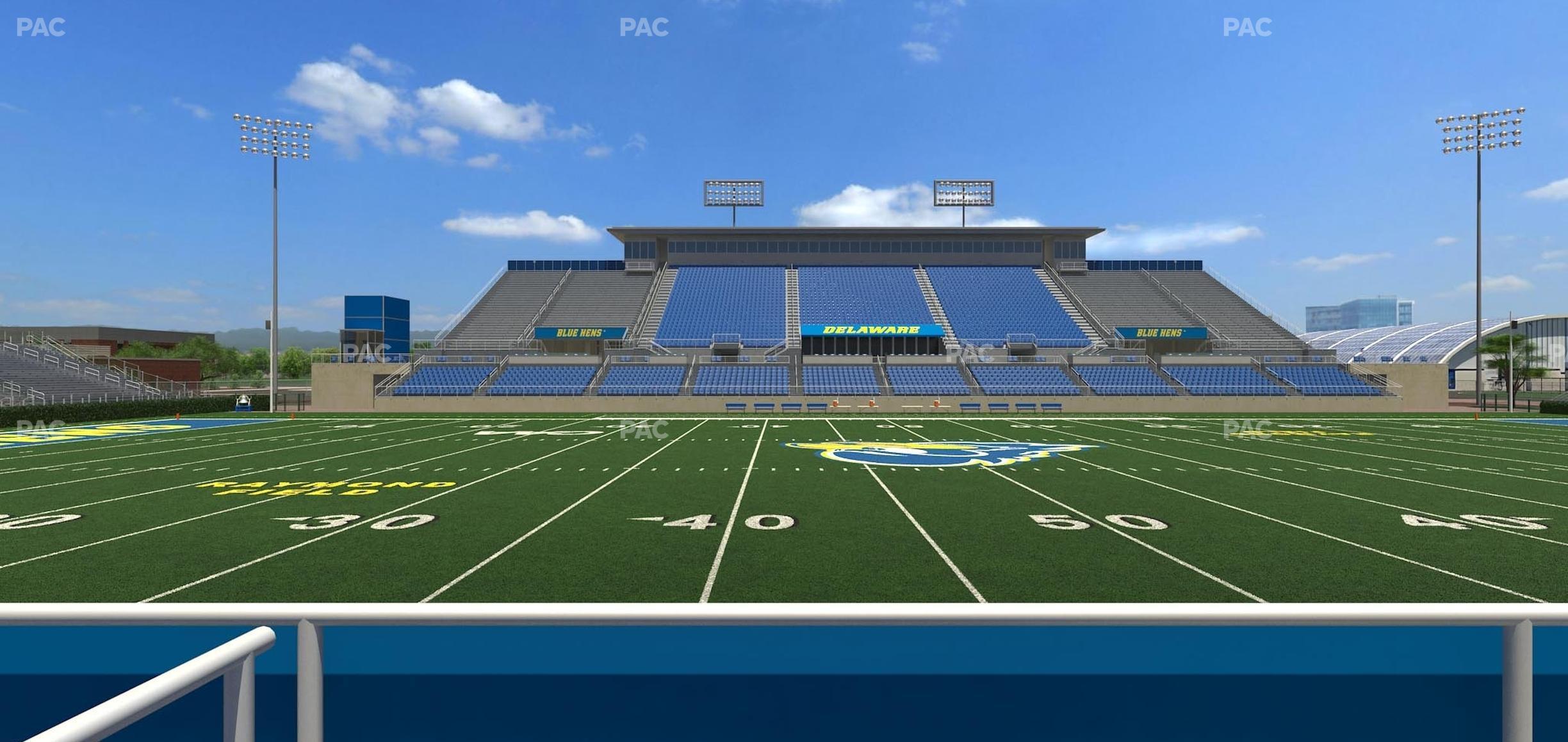 Seating view for Delaware Stadium Section East Box 79