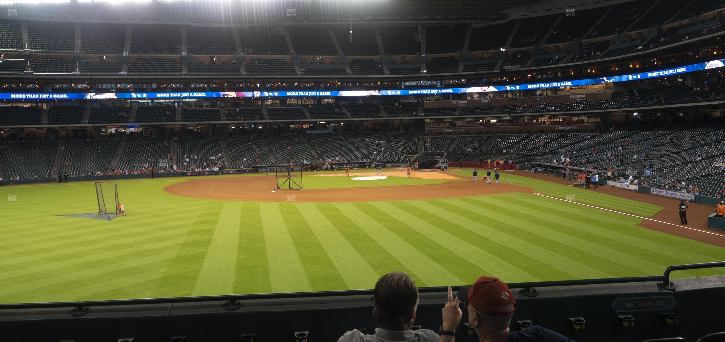 Seating view for Minute Maid Park Section 101