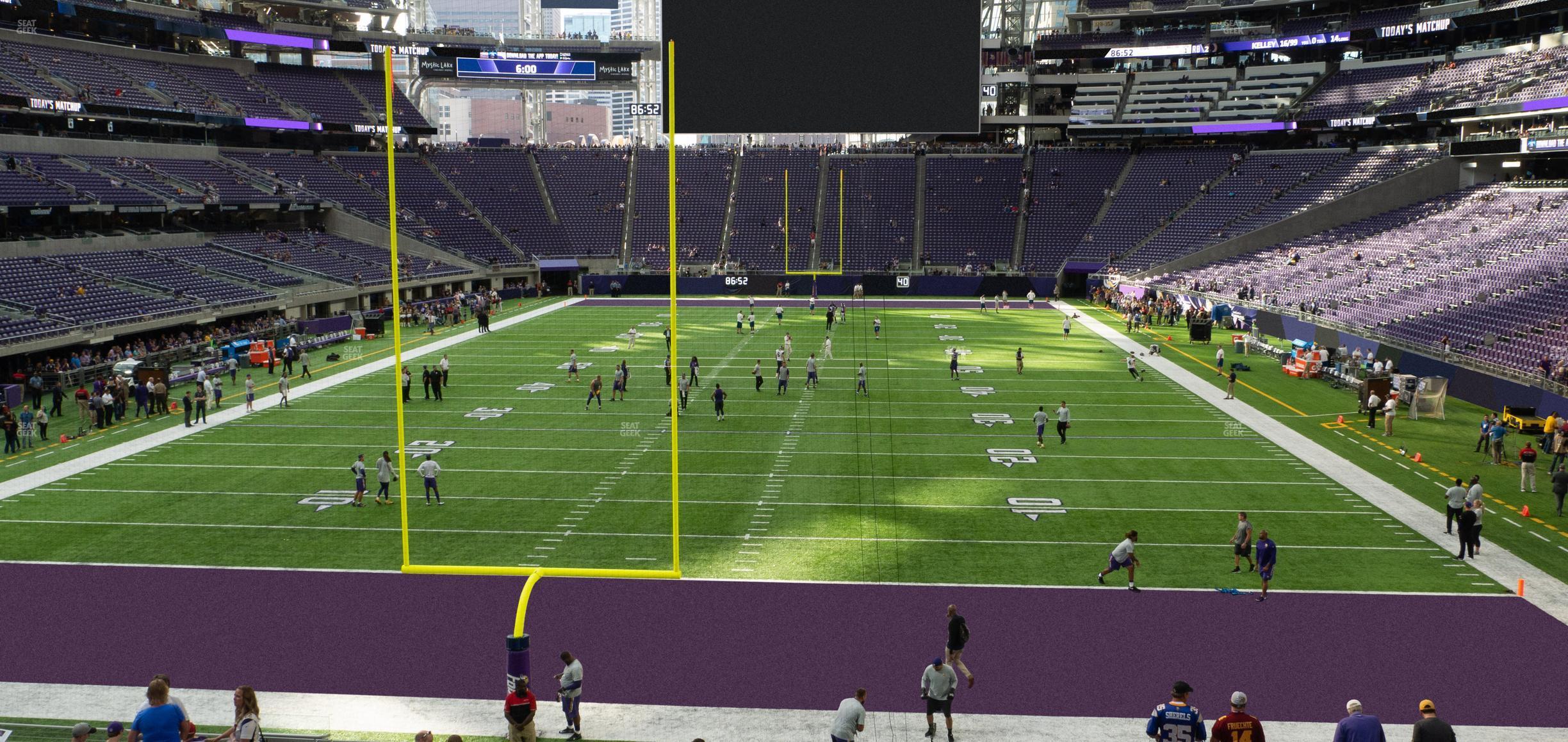 Seating view for U.S. Bank Stadium Section 119