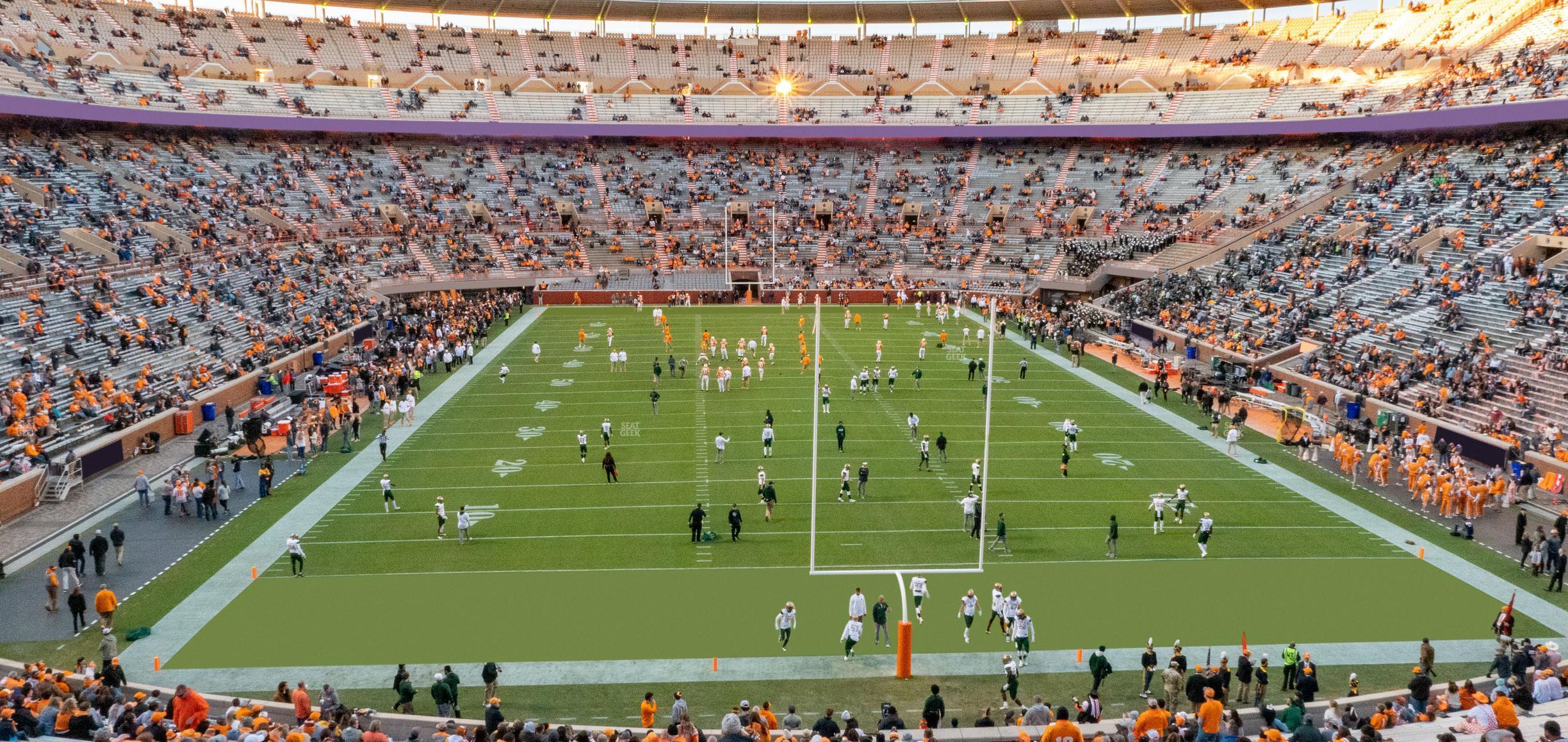 Seating view for Neyland Stadium Section M