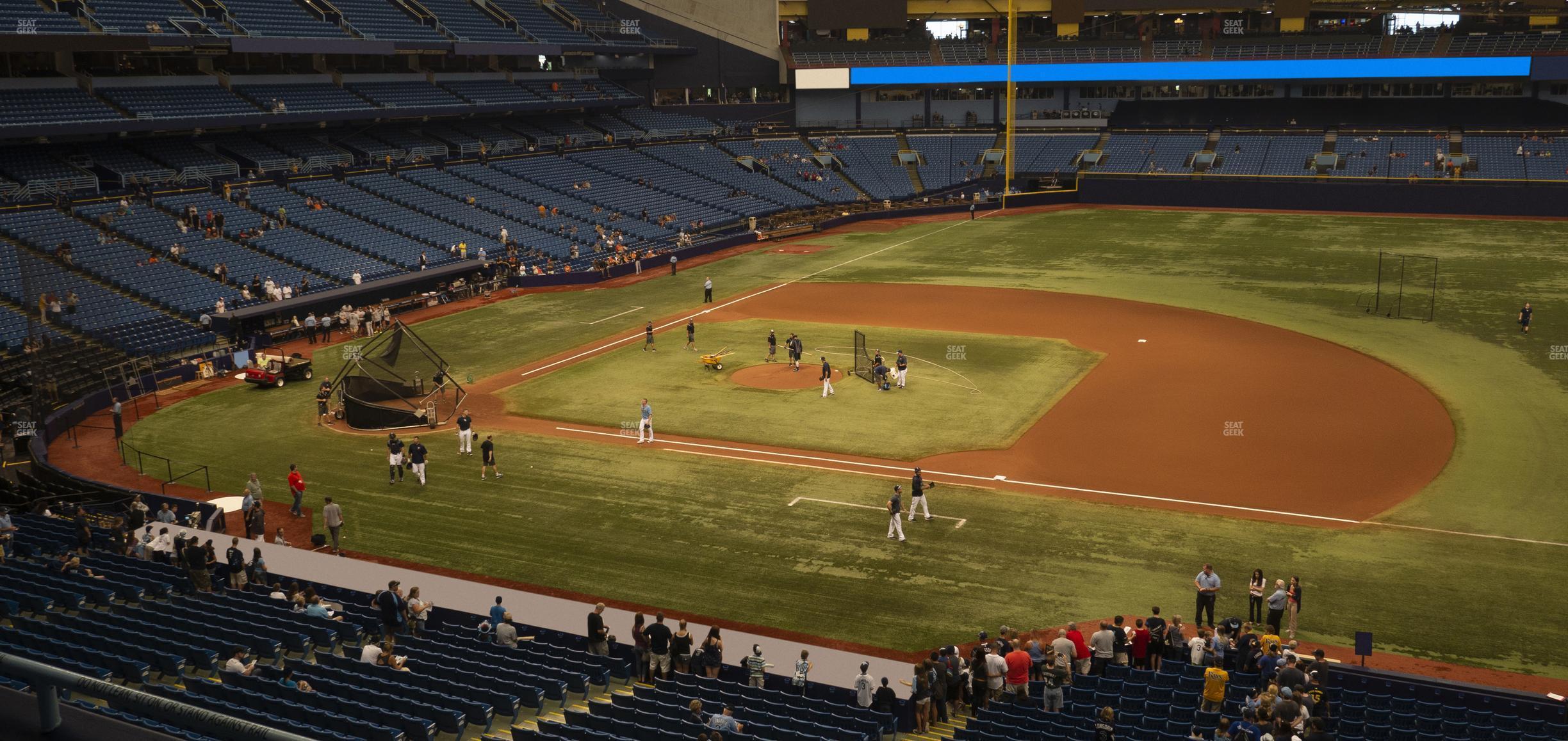 Seating view for Tropicana Field Section 214