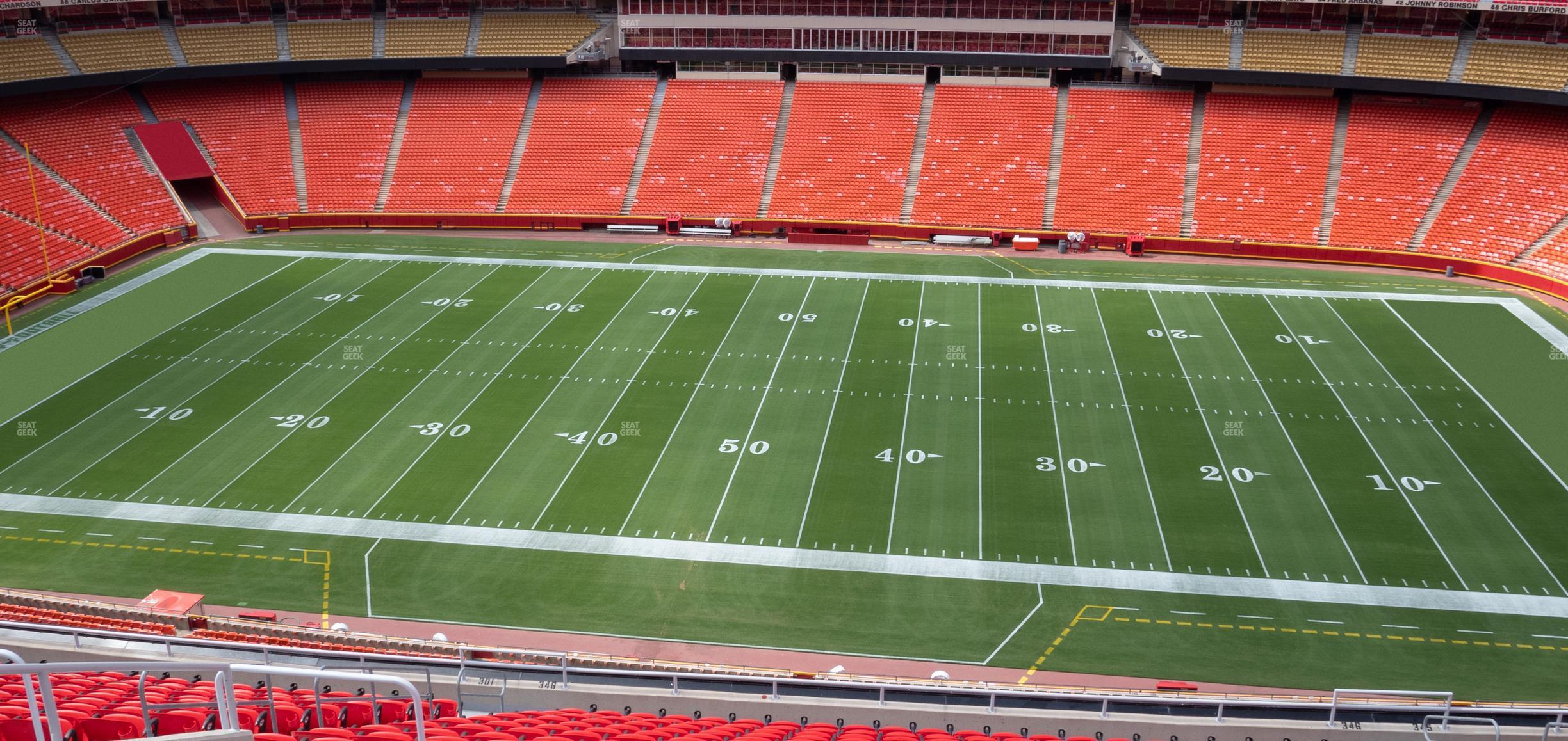 Seating view for GEHA Field at Arrowhead Stadium Section 346