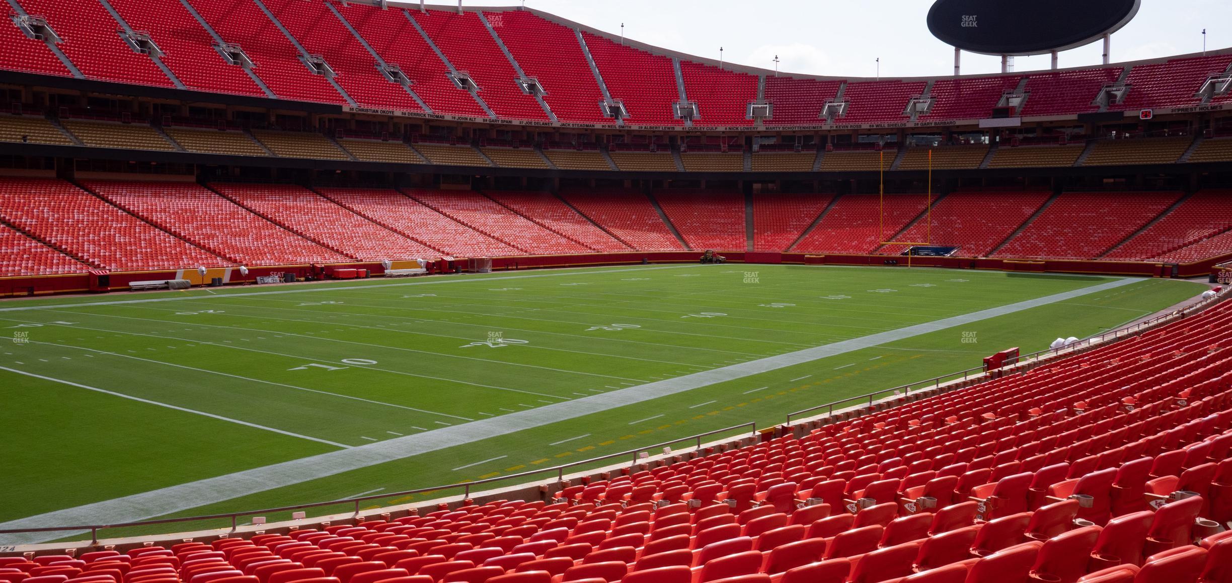 Seating view for GEHA Field at Arrowhead Stadium Section 124