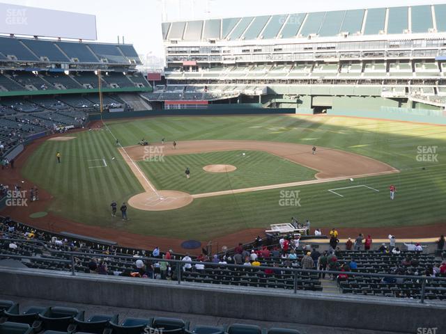 Seating view for Oakland Coliseum Section 215