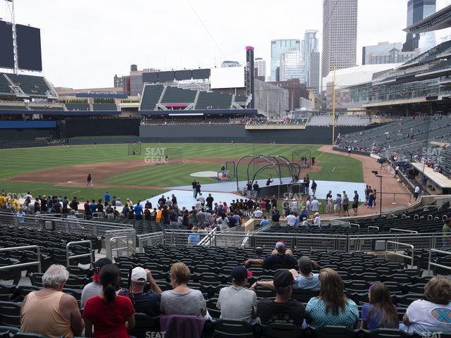 Seating view for Target Field Section 117