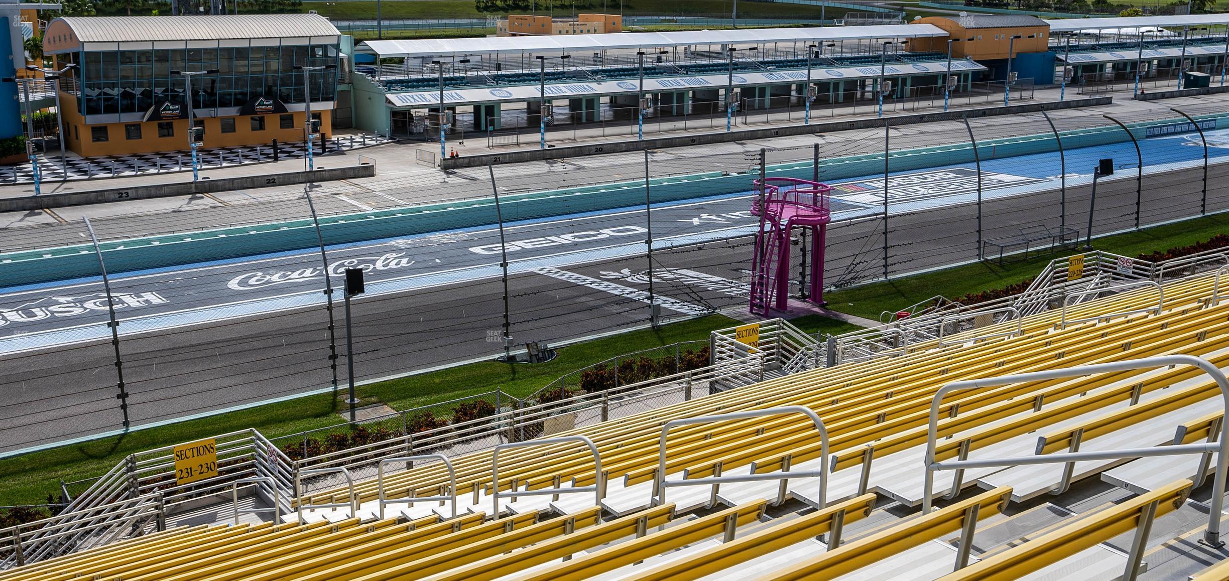 Seating view for Homestead-Miami Speedway Section 231