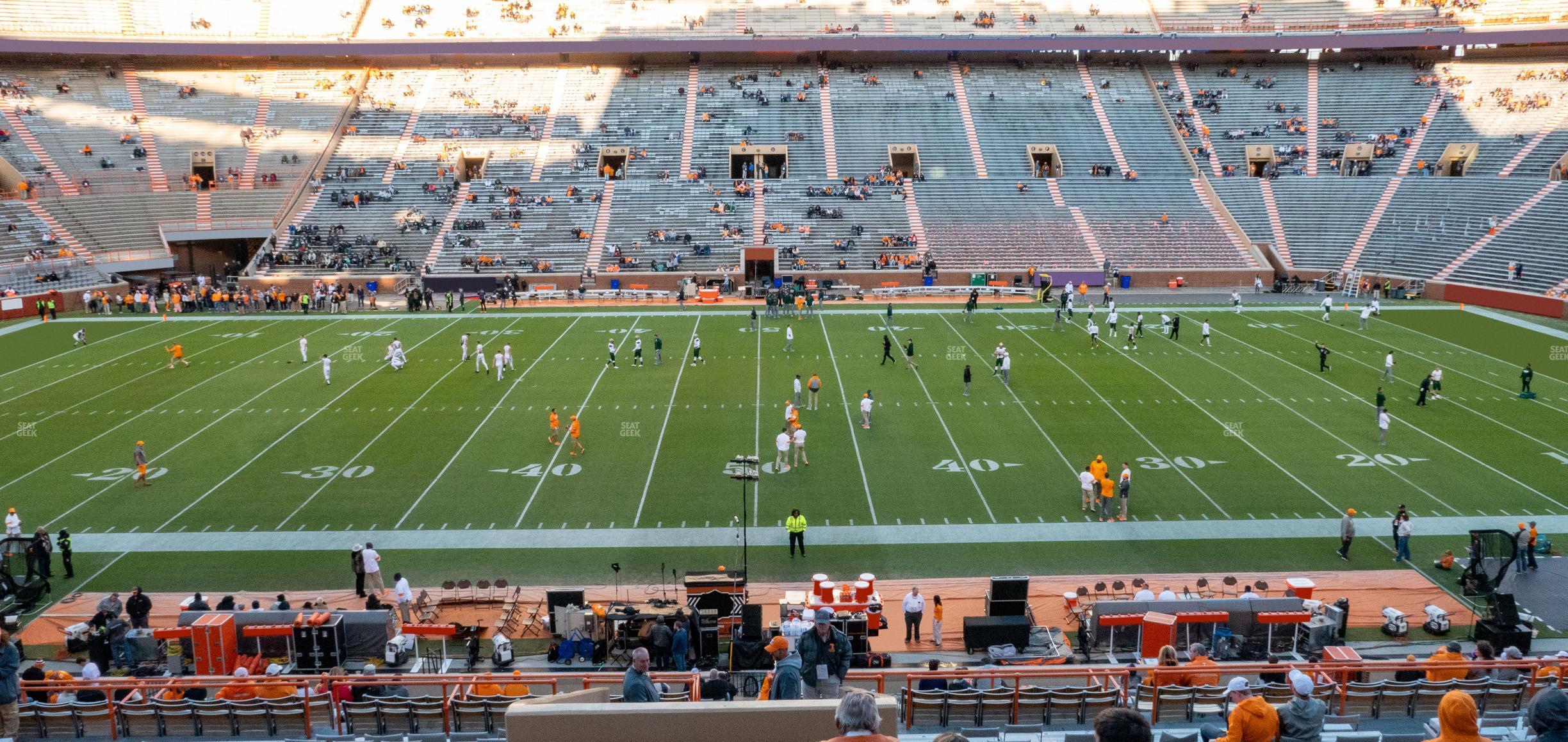 Seating view for Neyland Stadium Section U