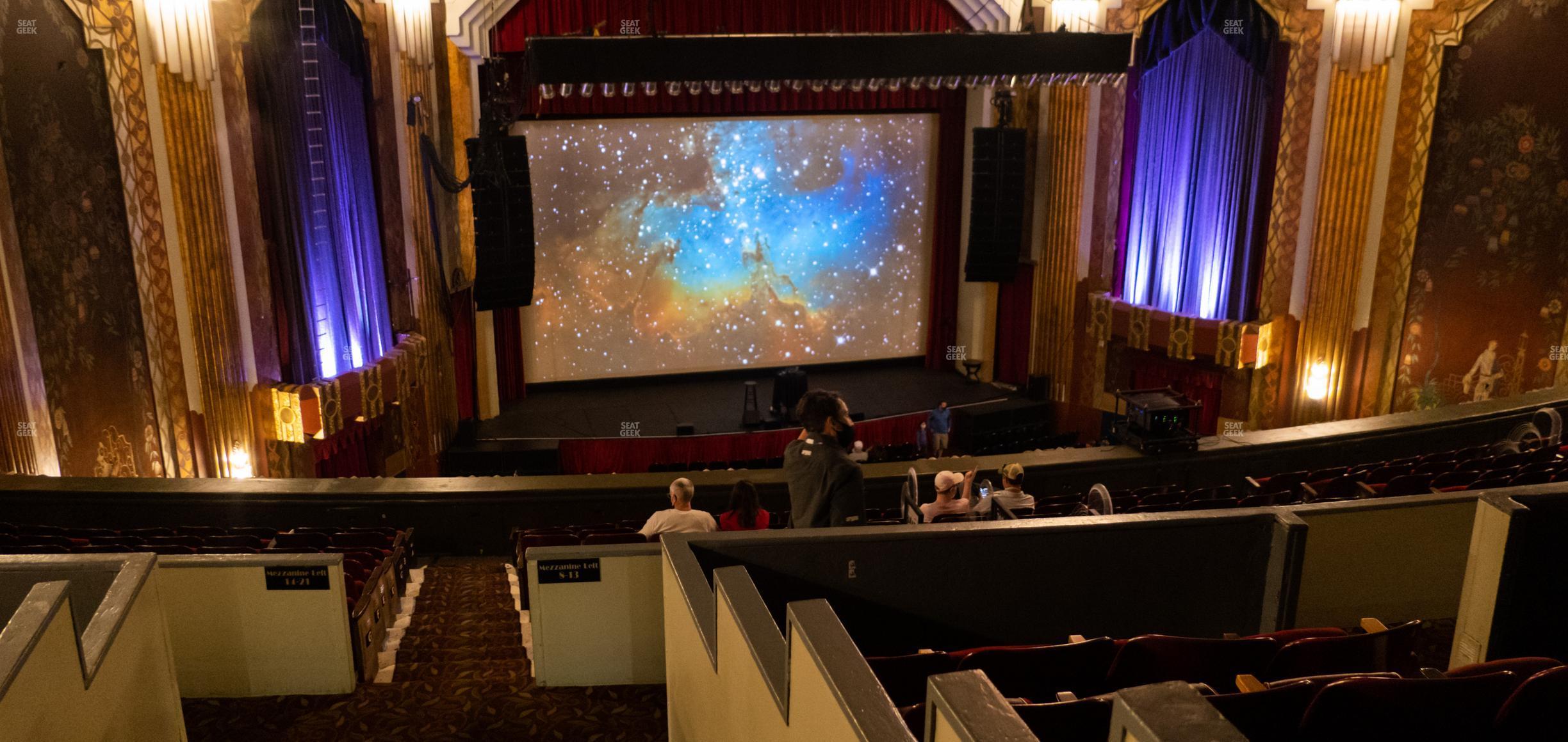 Seating view for Paramount Theatre - CO Section Balcony Left