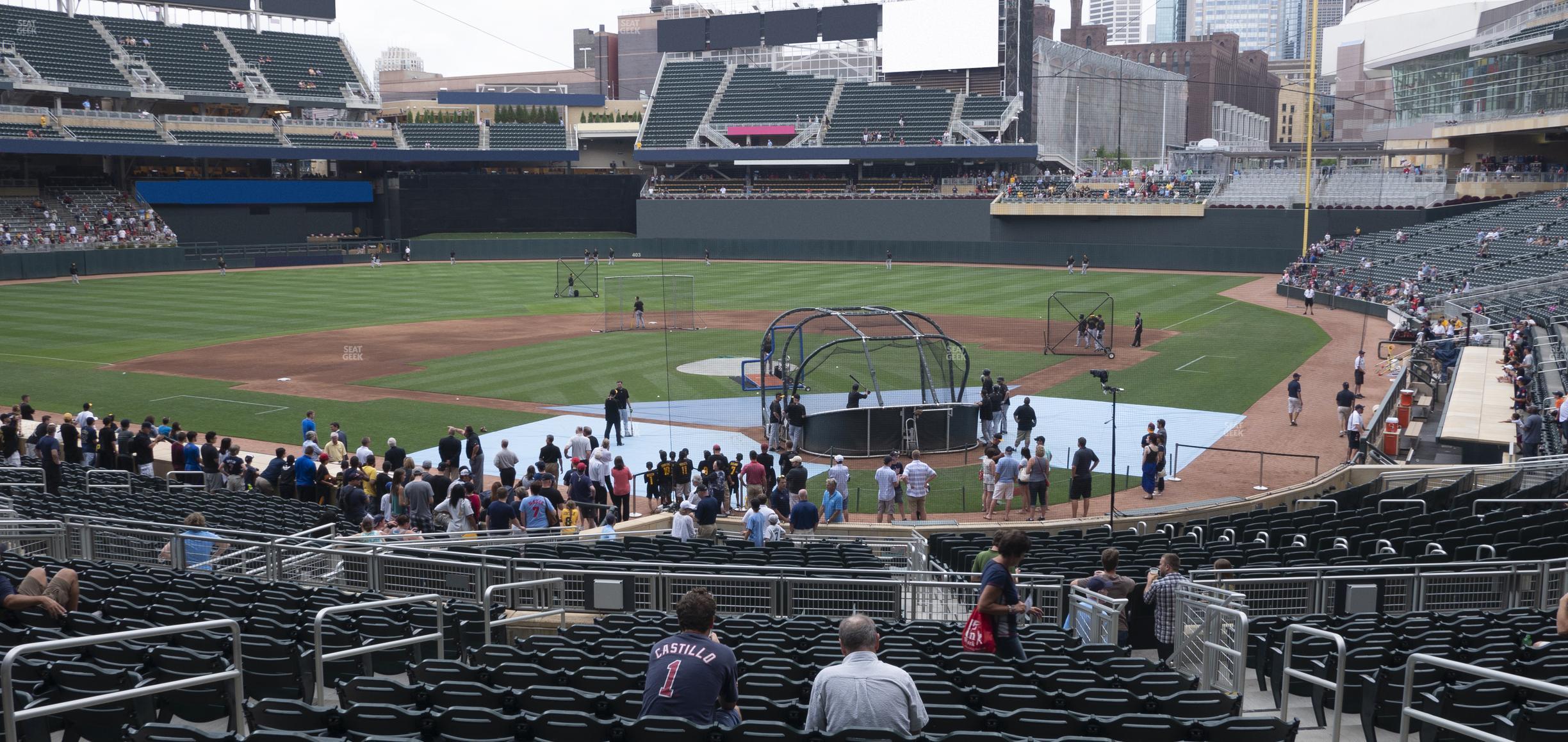 Seating view for Target Field Section 116