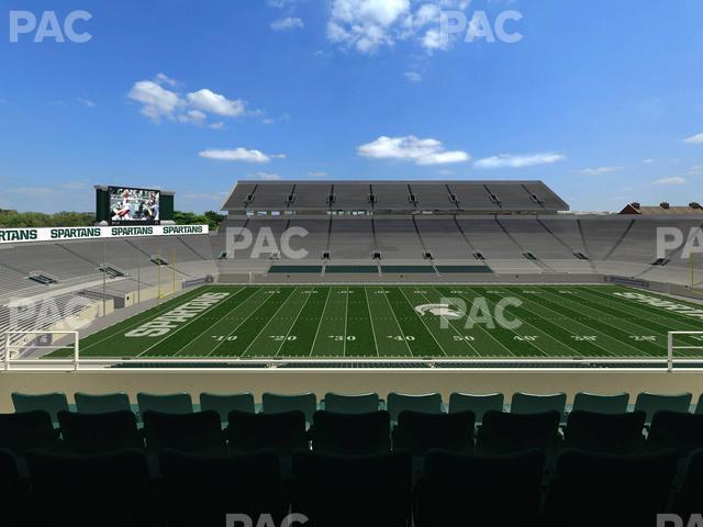 Seating view for Spartan Stadium (Michigan) Section Spartan Club 8