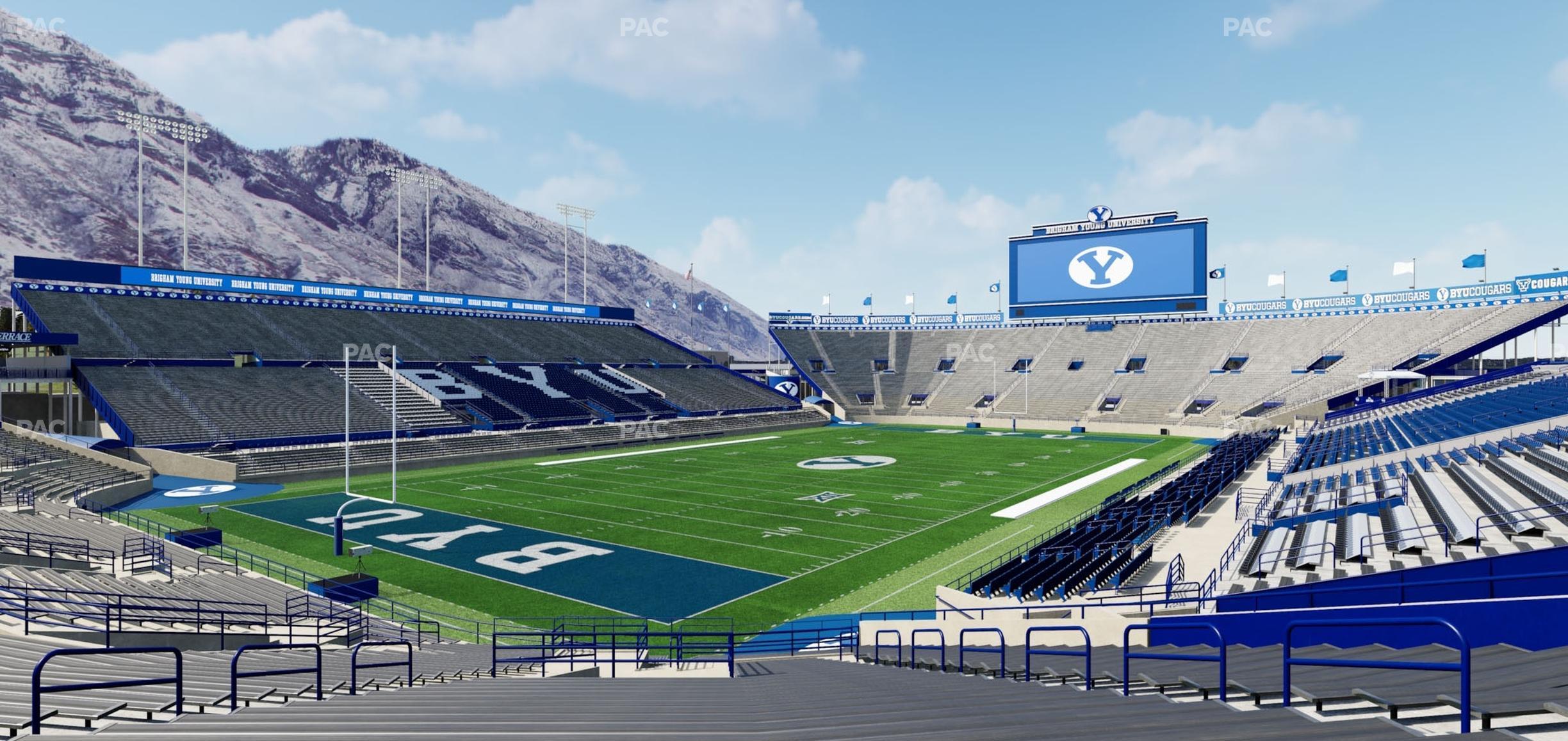 Seating view for LaVell Edwards Stadium Section 22