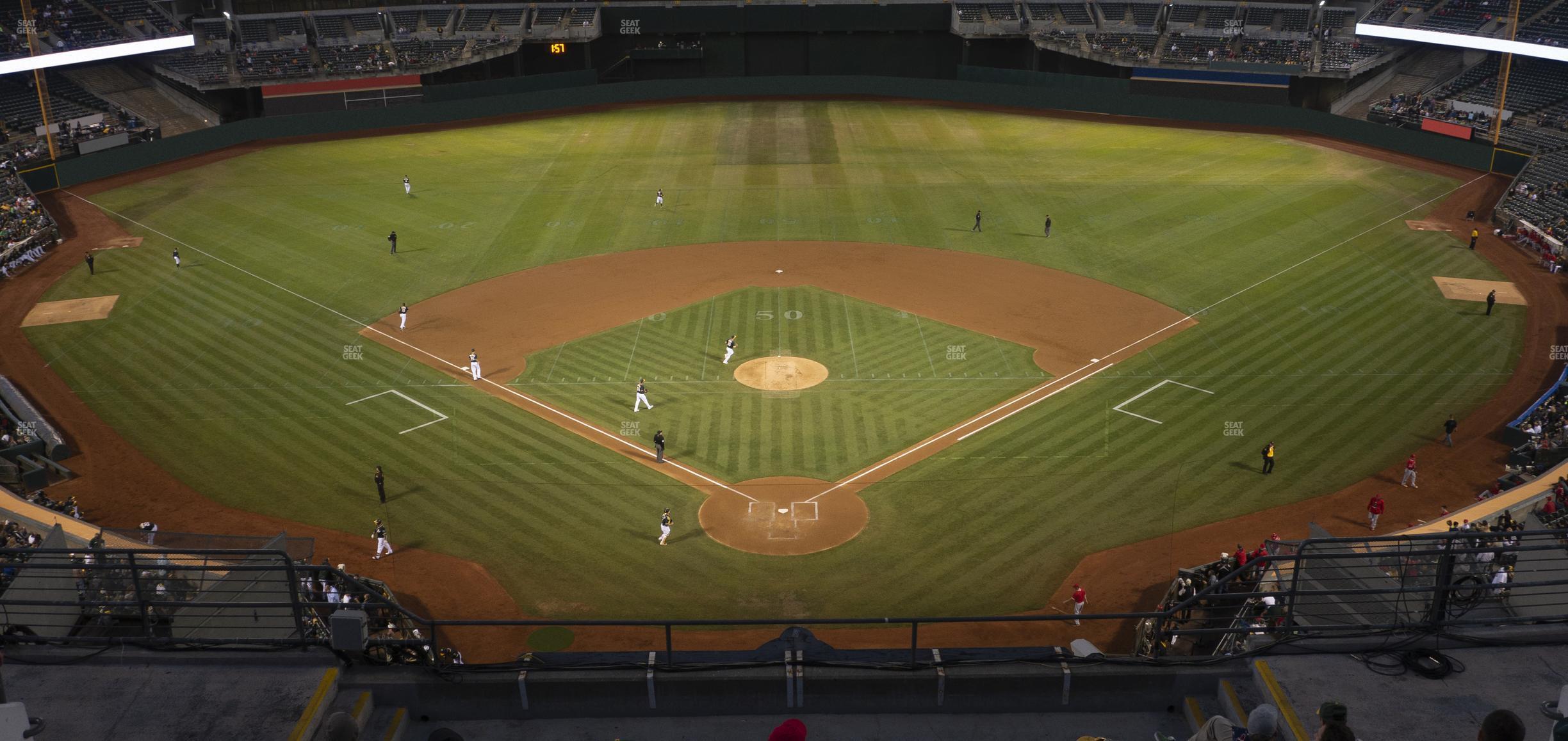 Seating view for Oakland Coliseum Section 317