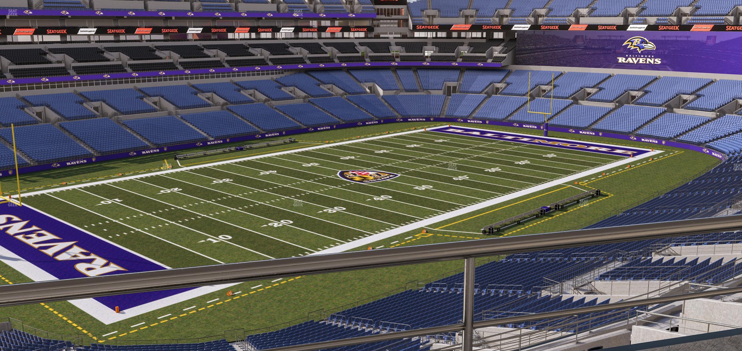 Seating view for M&T Bank Stadium Section Suite 425