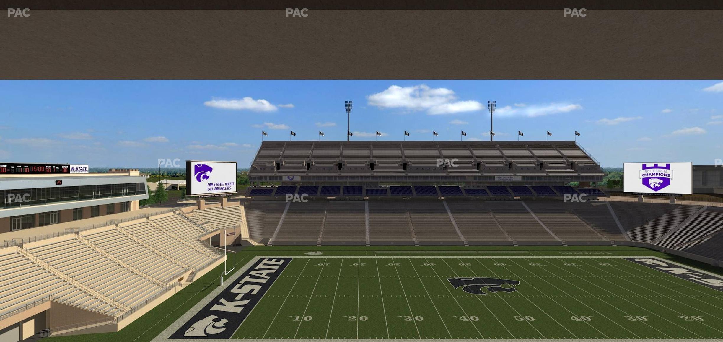 Seating view for Bill Snyder Family Stadium Section Loge 310