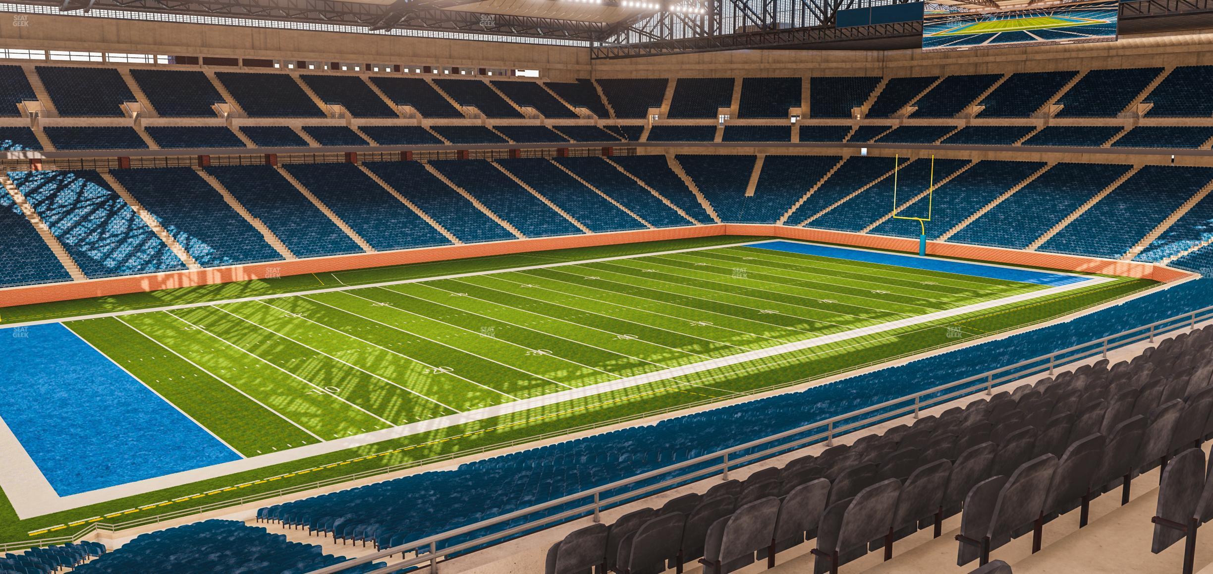 Seating view for Ford Field Section Club 201