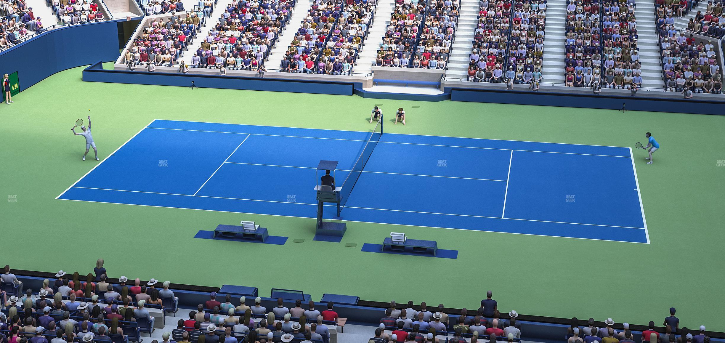 Seating view for Arthur Ashe Stadium Section 129