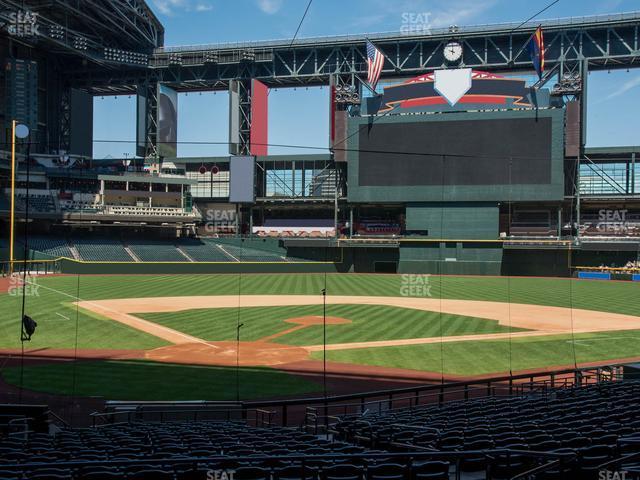 Seating view for Chase Field Section 120