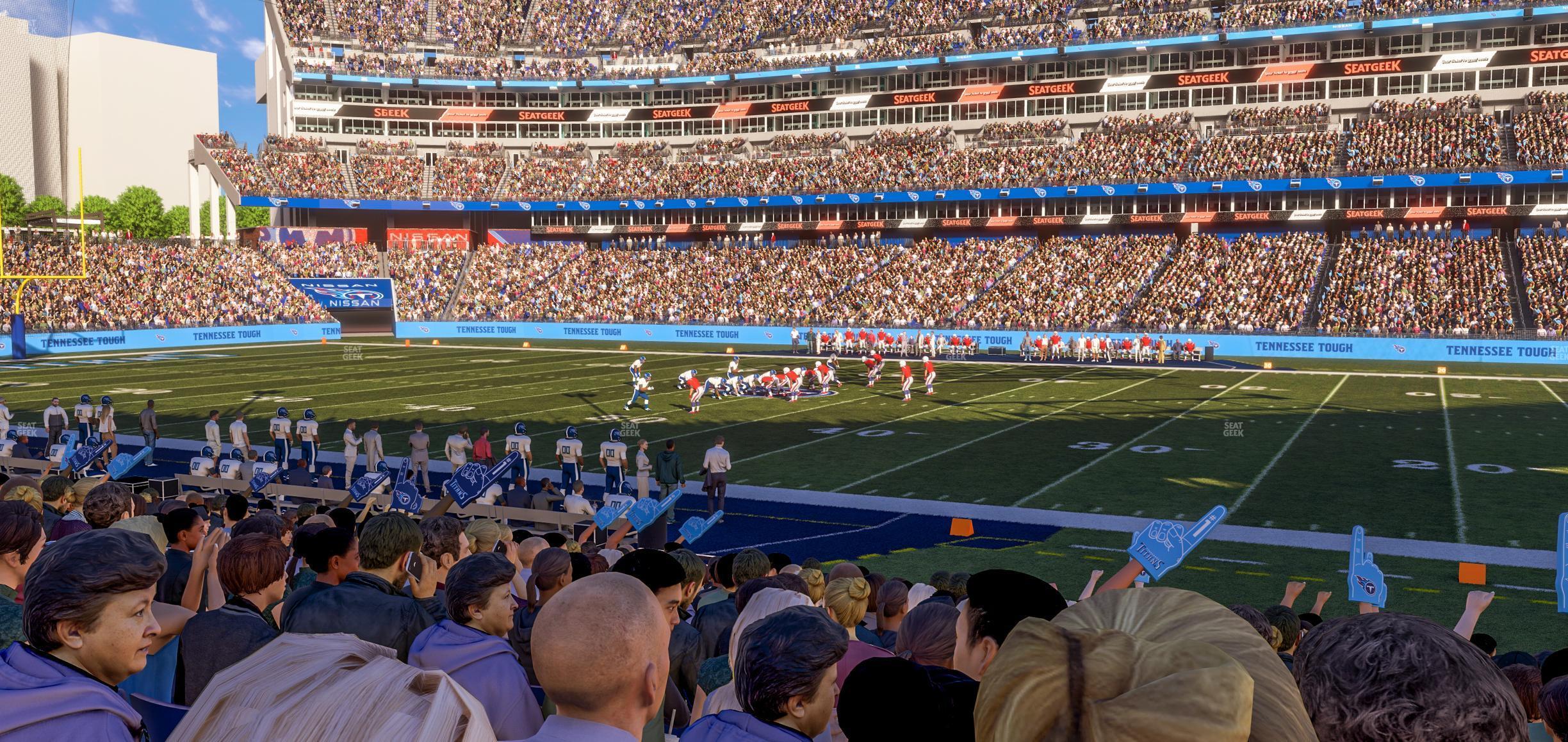 Seating view for Nissan Stadium Section 133