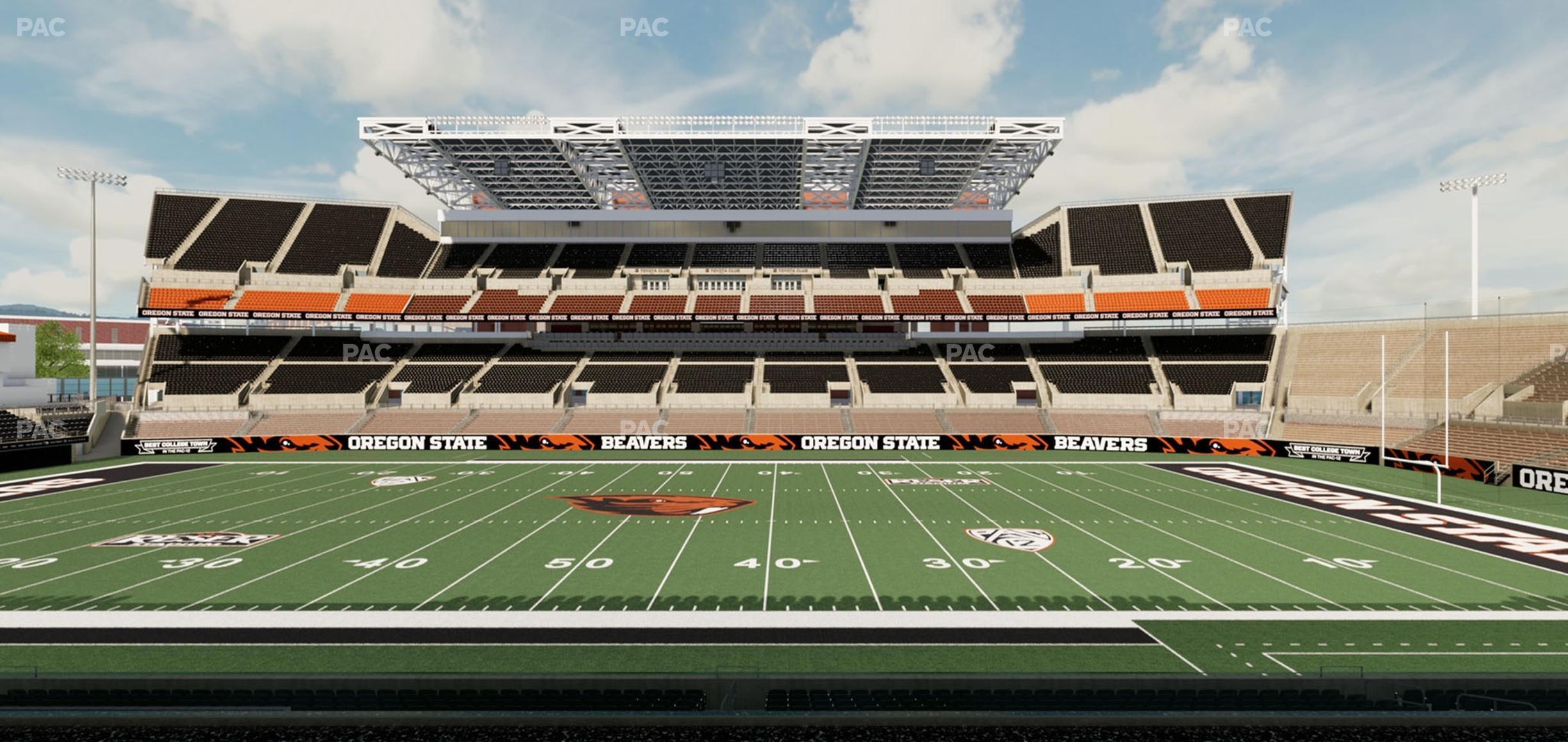 Seating view for Reser Stadium Section Box 12