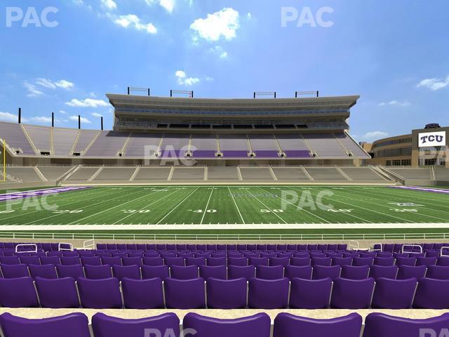 Seating view for Amon G Carter Stadium Section 105