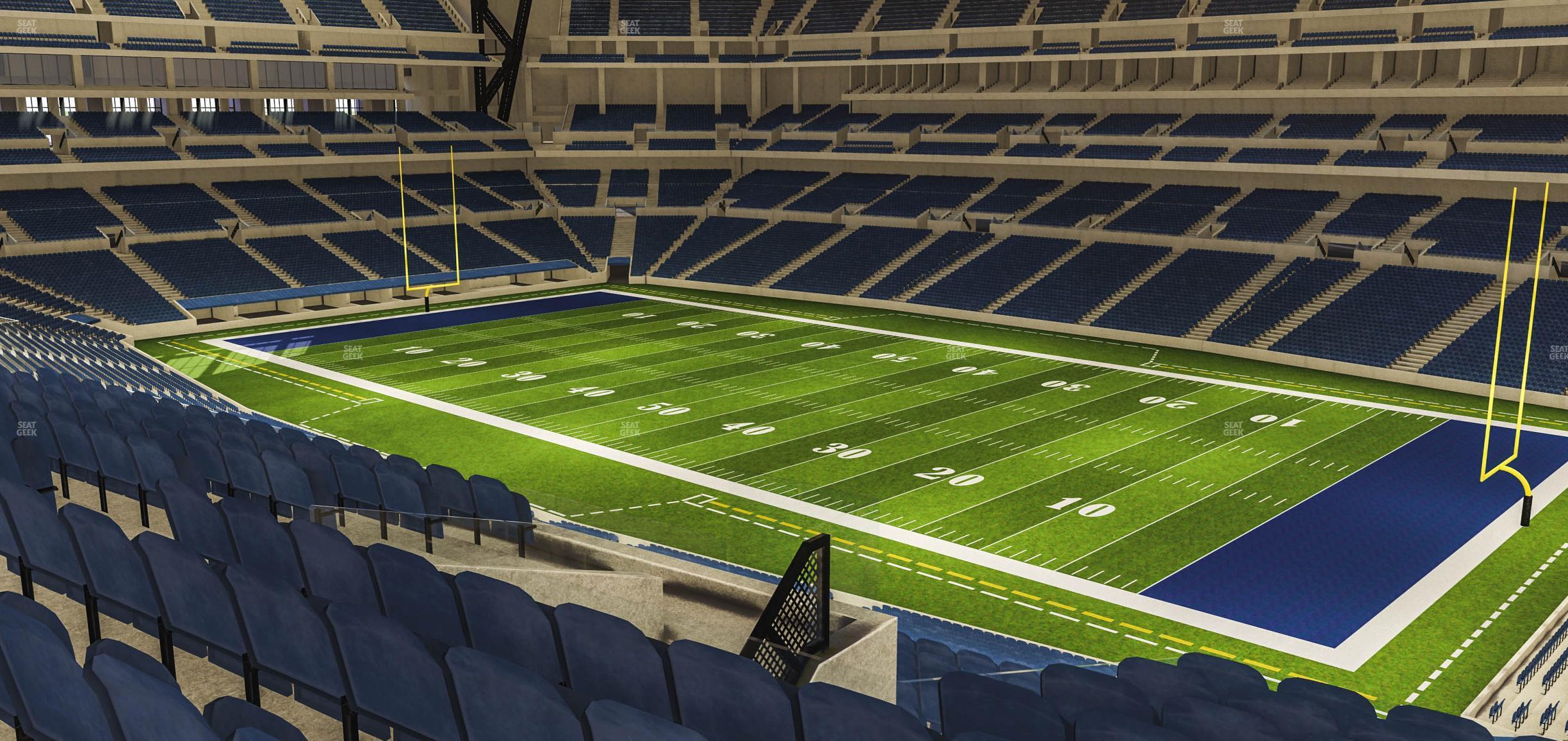 Seating view for Lucas Oil Stadium Section 407