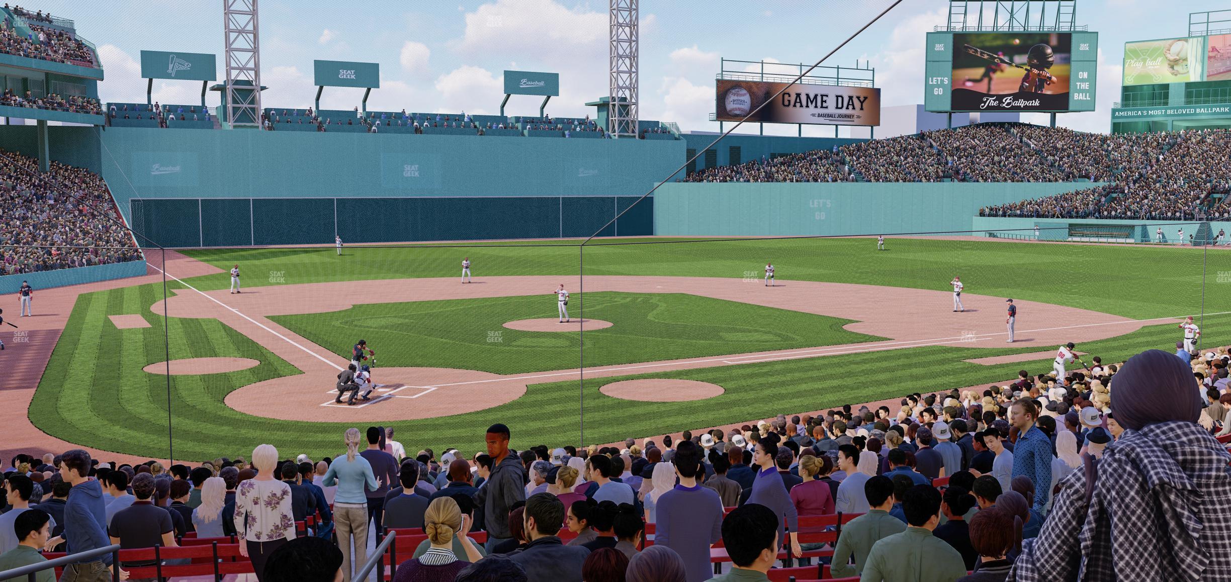 Seating view for Fenway Park Section Loge Box 126