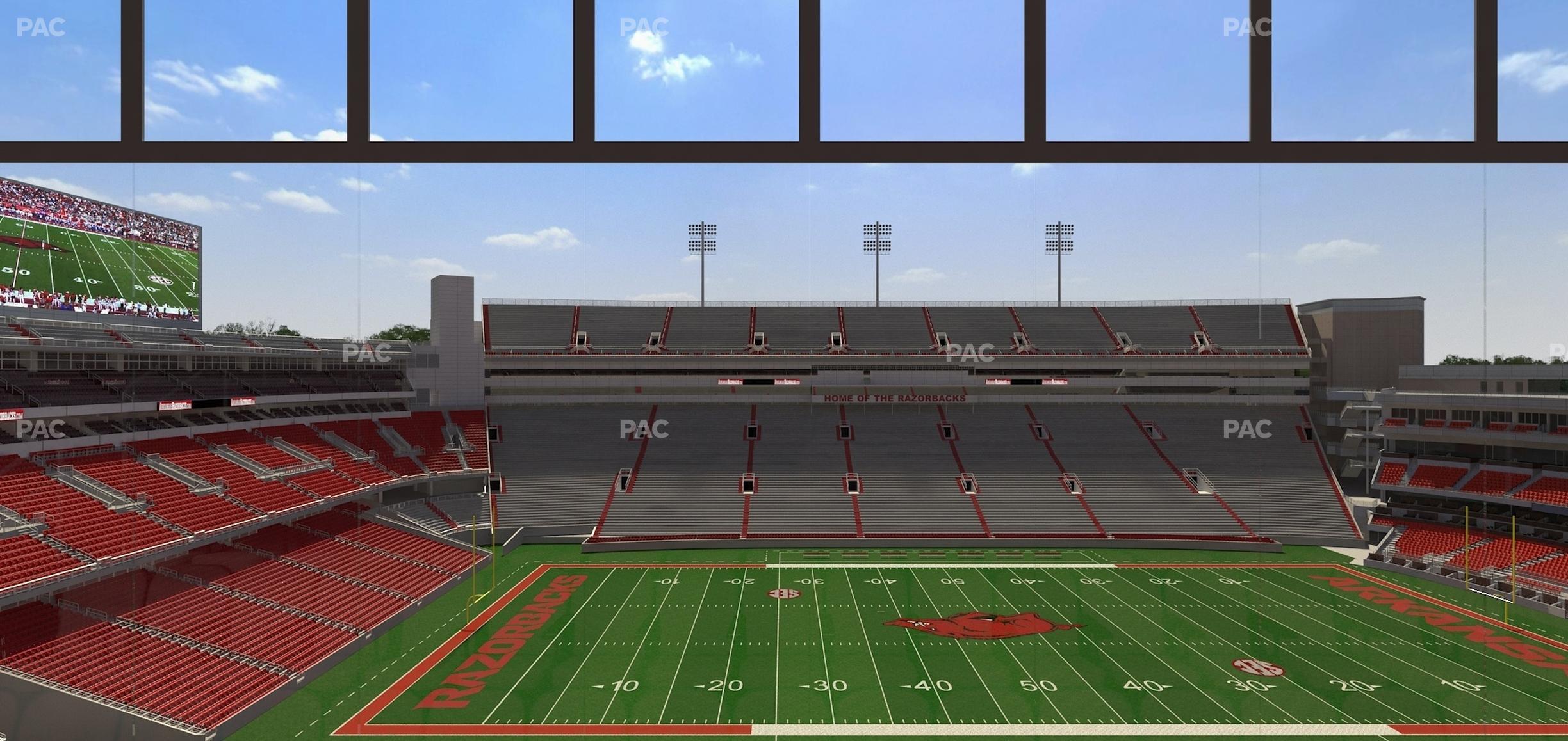 Seating view for Razorback Stadium Section 339