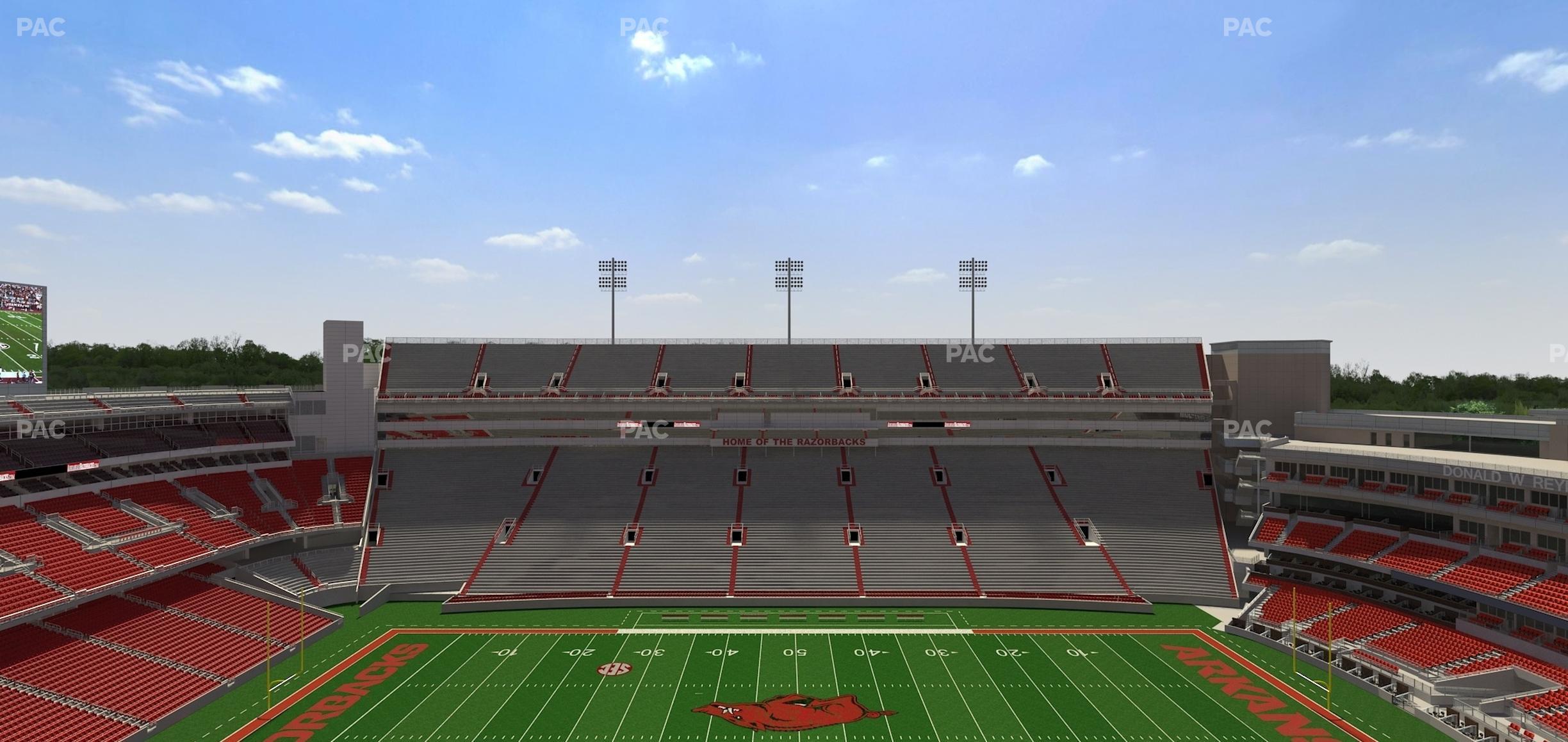 Seating view for Razorback Stadium Section 523 2