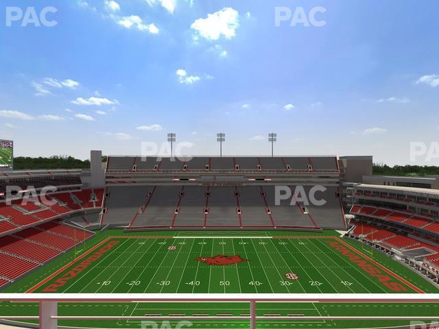 Seating view for Razorback Stadium Section 523 2