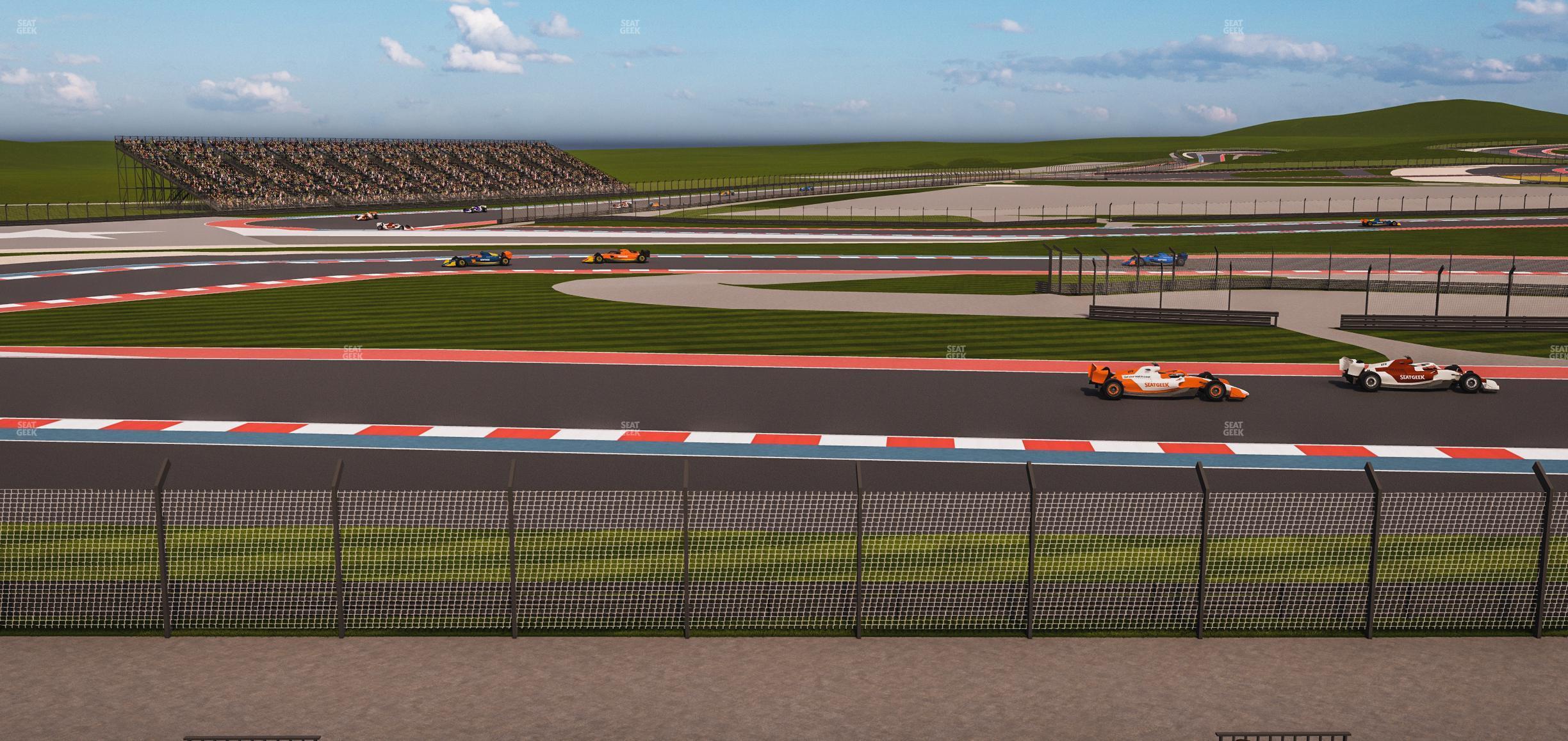 Seating view for Circuit of The Americas Section Turn 15 Grandstand 14