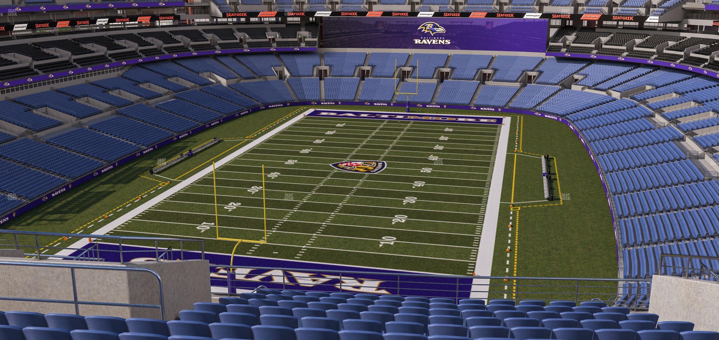 Seating view for M&T Bank Stadium Section 511