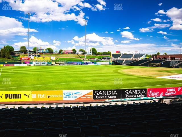 Seating view for Rio Grande Credit Union Field at Isotopes Park Section 119