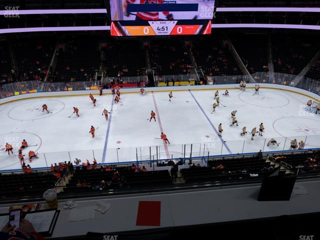 Seating view for Rogers Place Section Loge 25