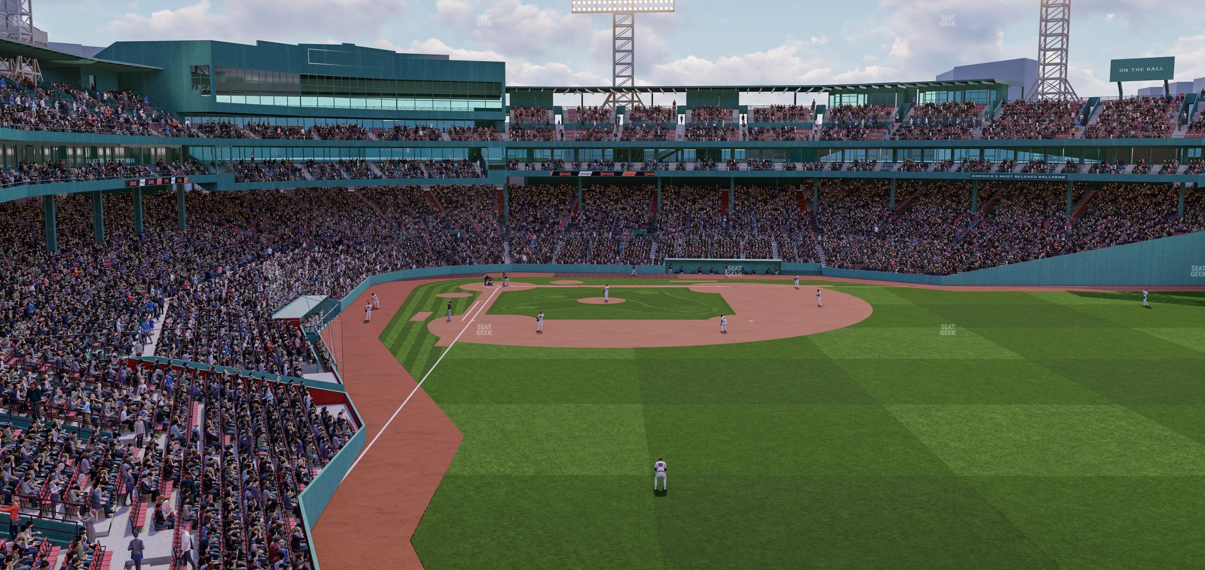 Seating view for Fenway Park Section Right Field Roof Deck Table 108