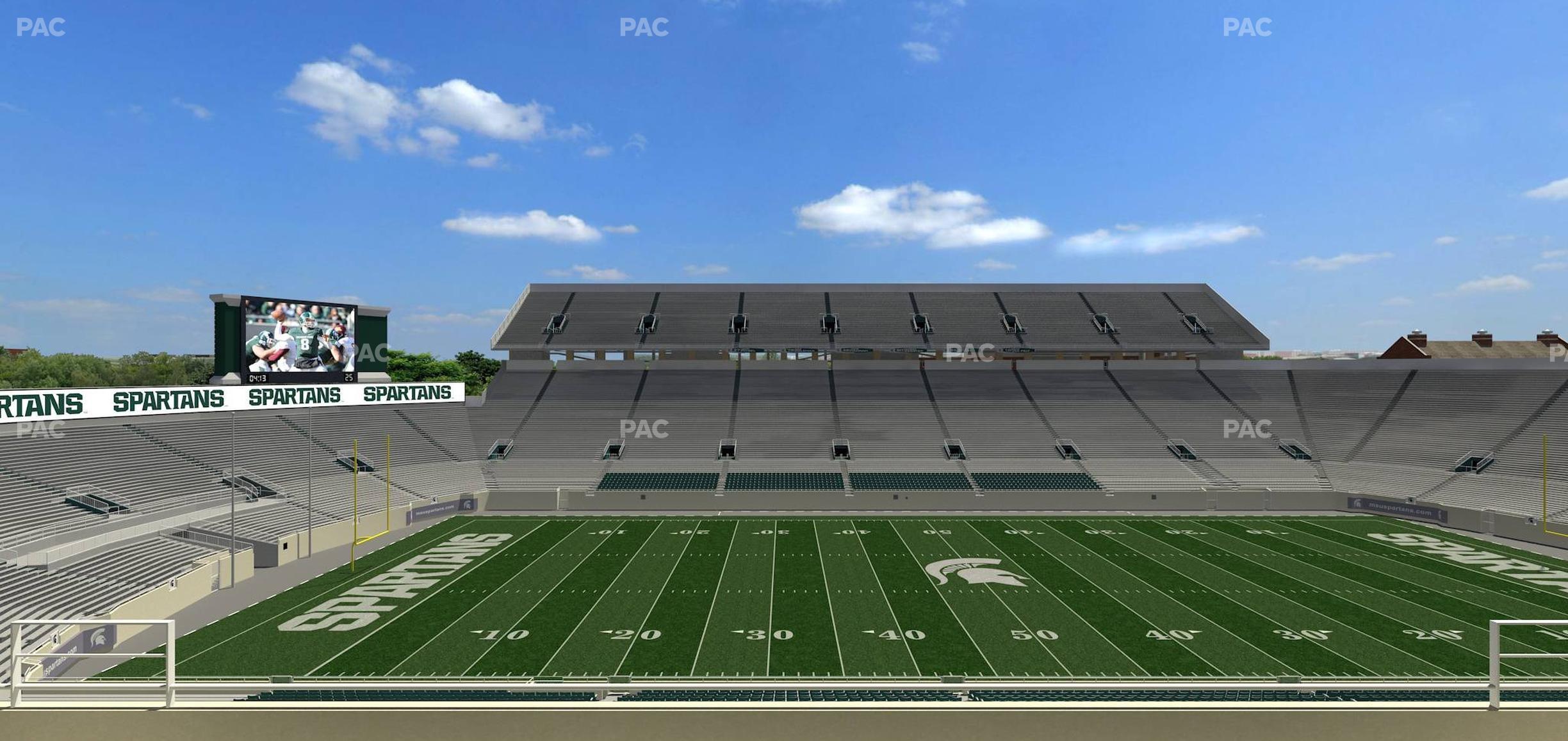 Seating view for Spartan Stadium (Michigan) Section Spartan Club 8