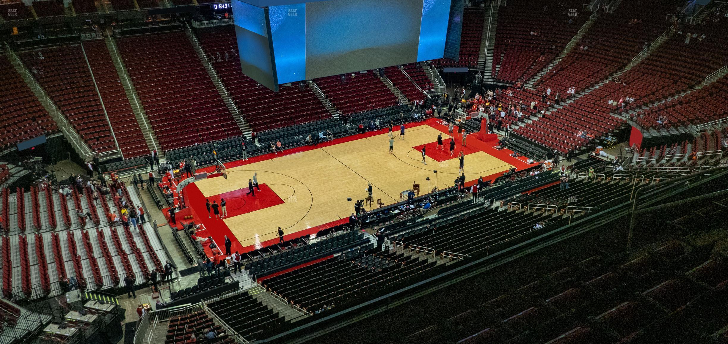 Seating view for Toyota Center Section 429