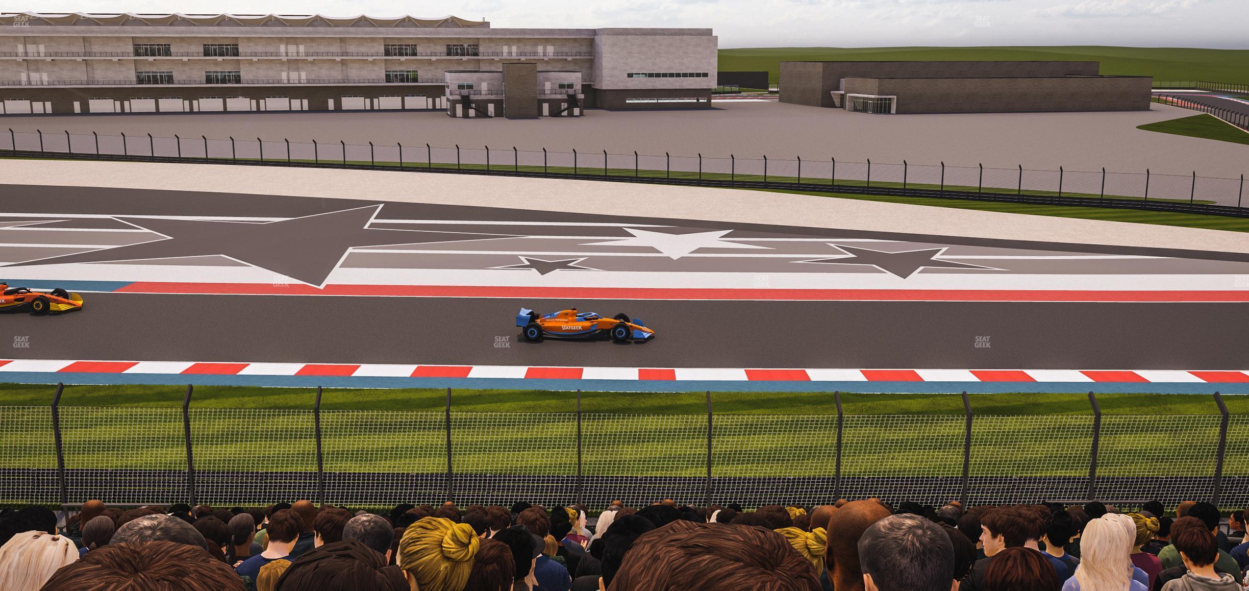 Seating view for Circuit of The Americas Section Turn 19 Bleachers 2