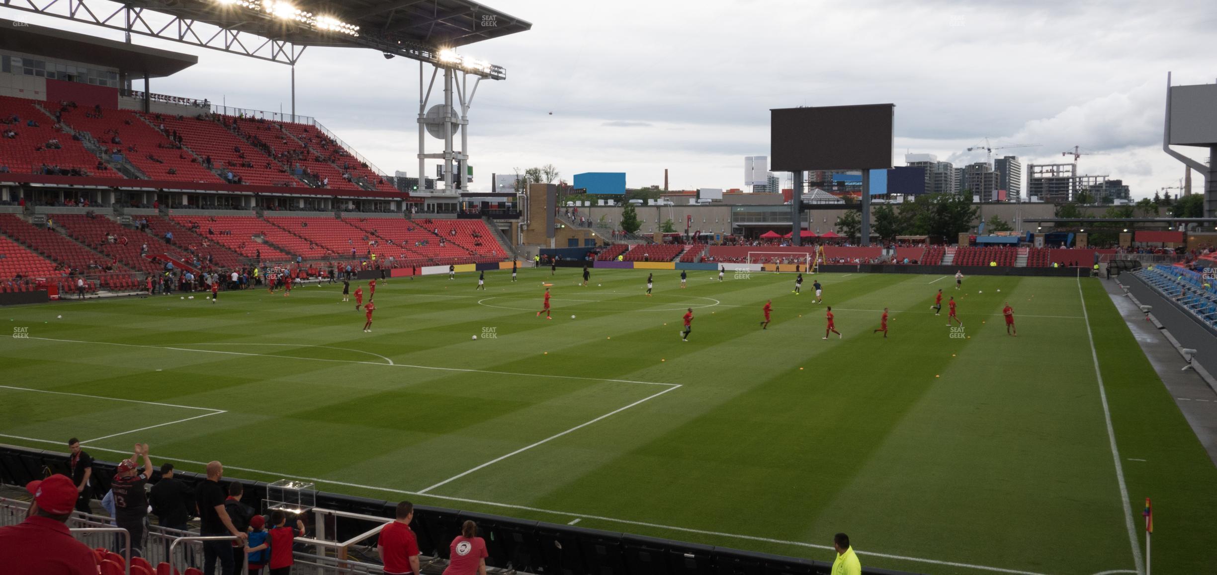 Seating view for BMO Field Section 113