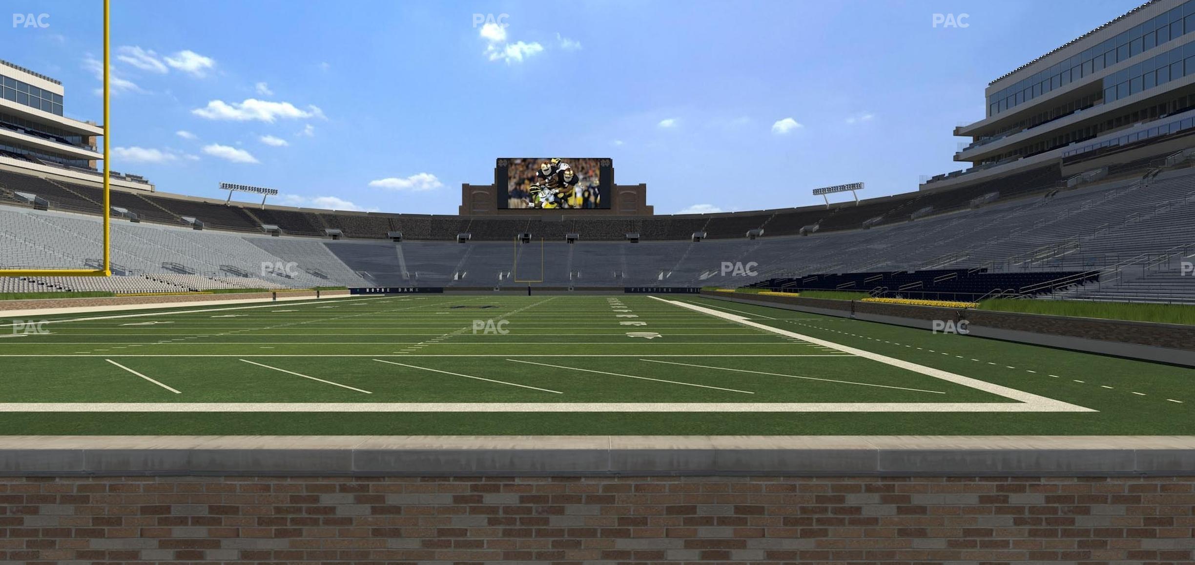 Seating view for Notre Dame Stadium Section 36