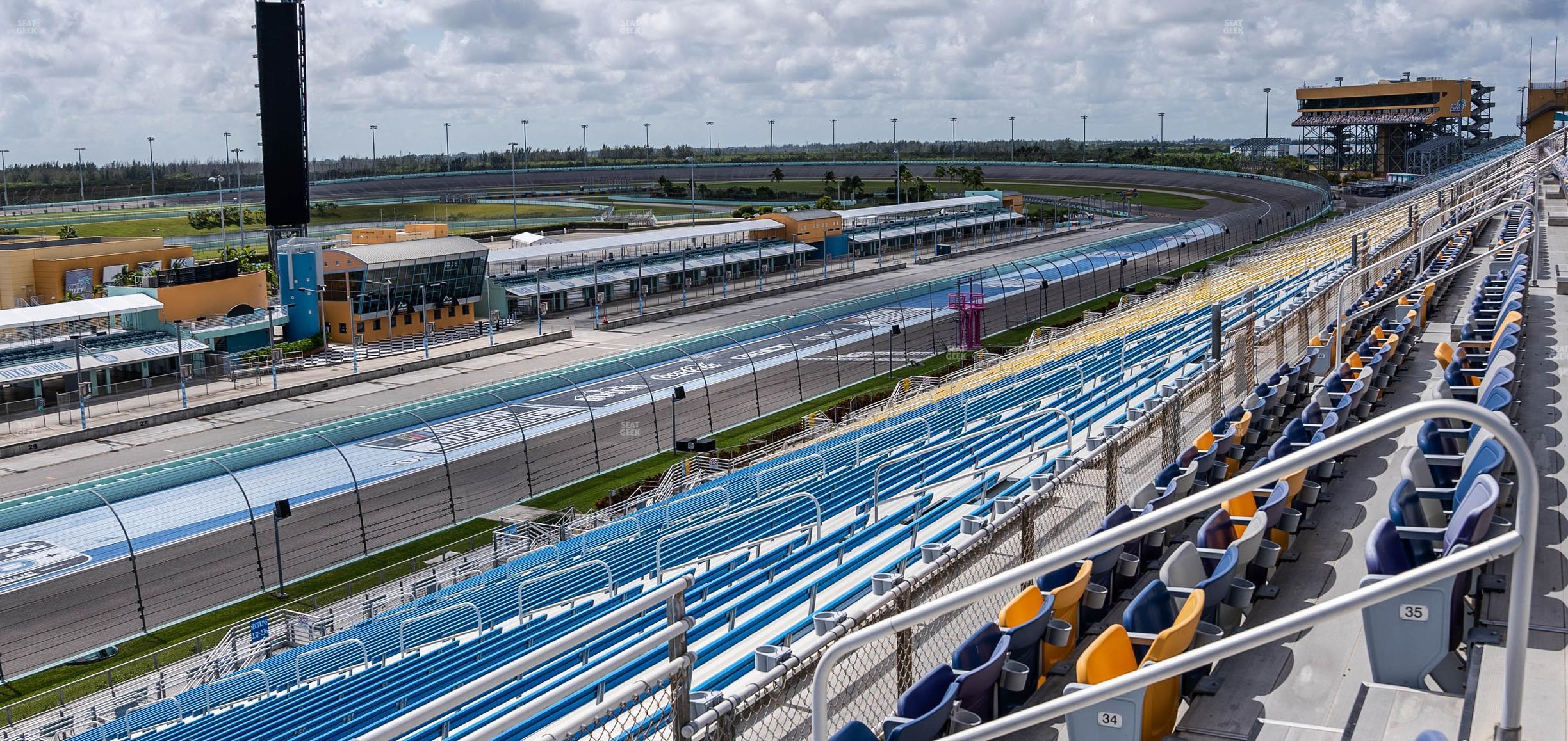 Seating view for Homestead-Miami Speedway Section Speedway Club 339