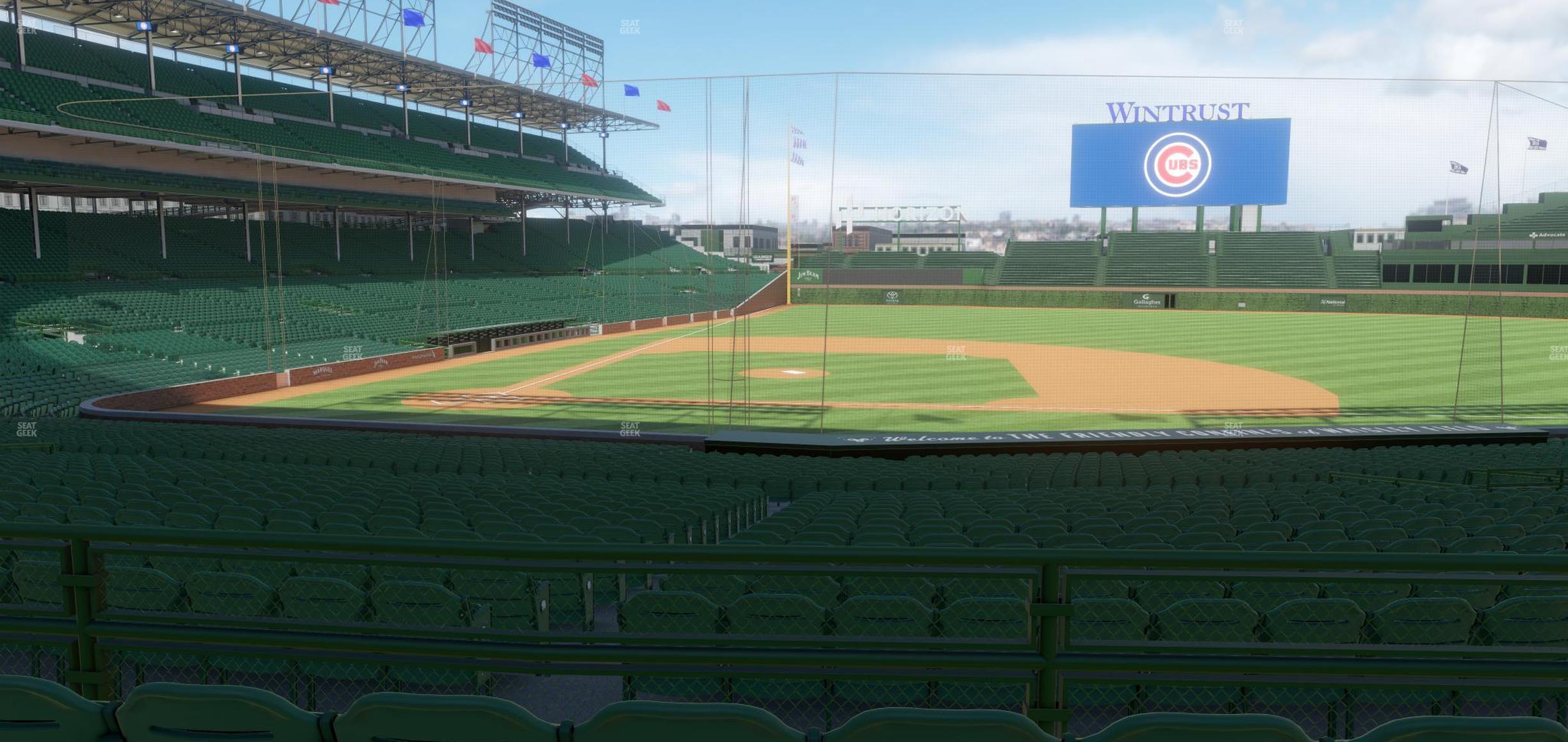 Seating view for Wrigley Field Section 223