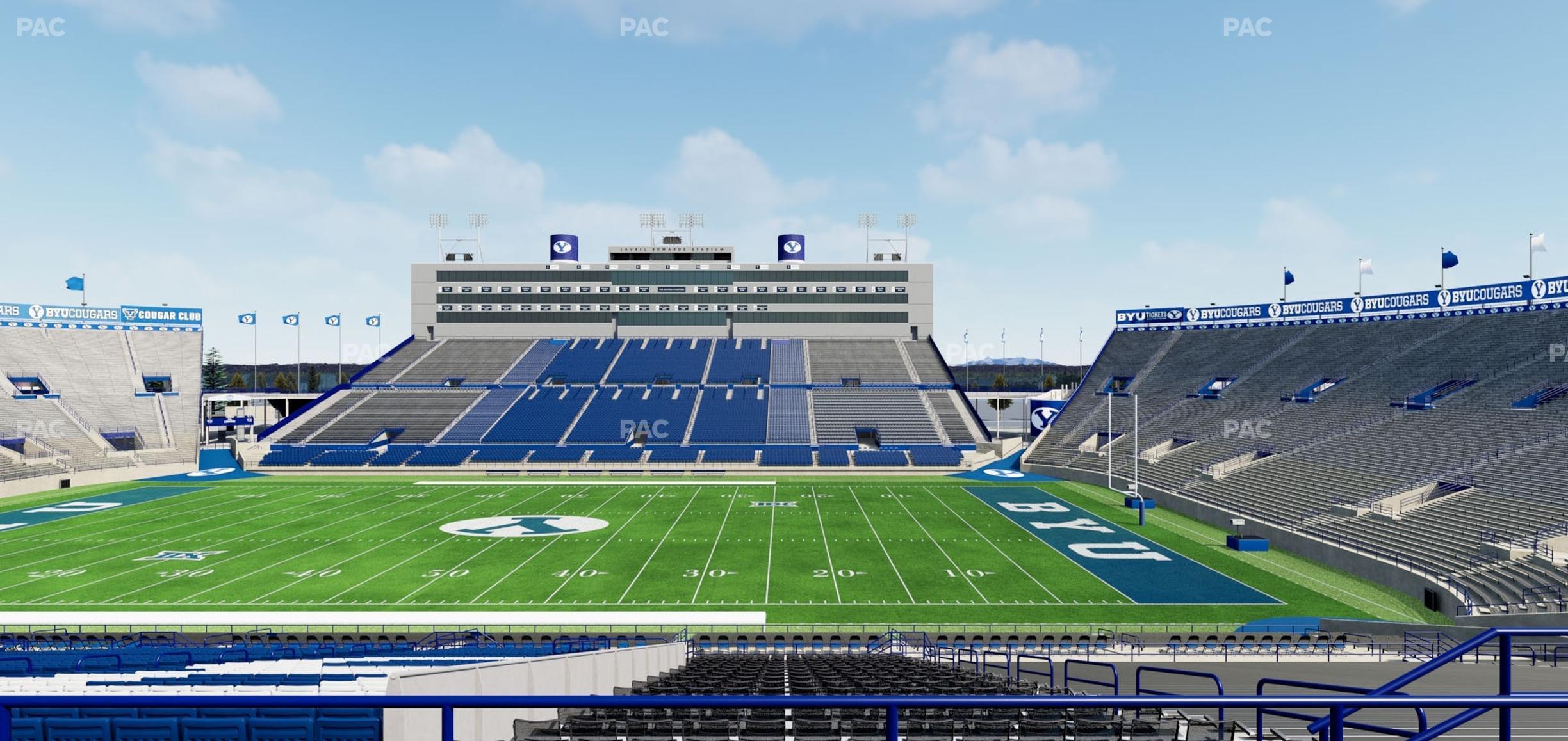 Seating view for LaVell Edwards Stadium Section 133