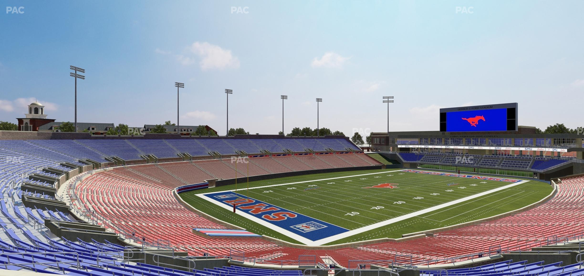 Seating view for Gerald Ford Stadium Section 320