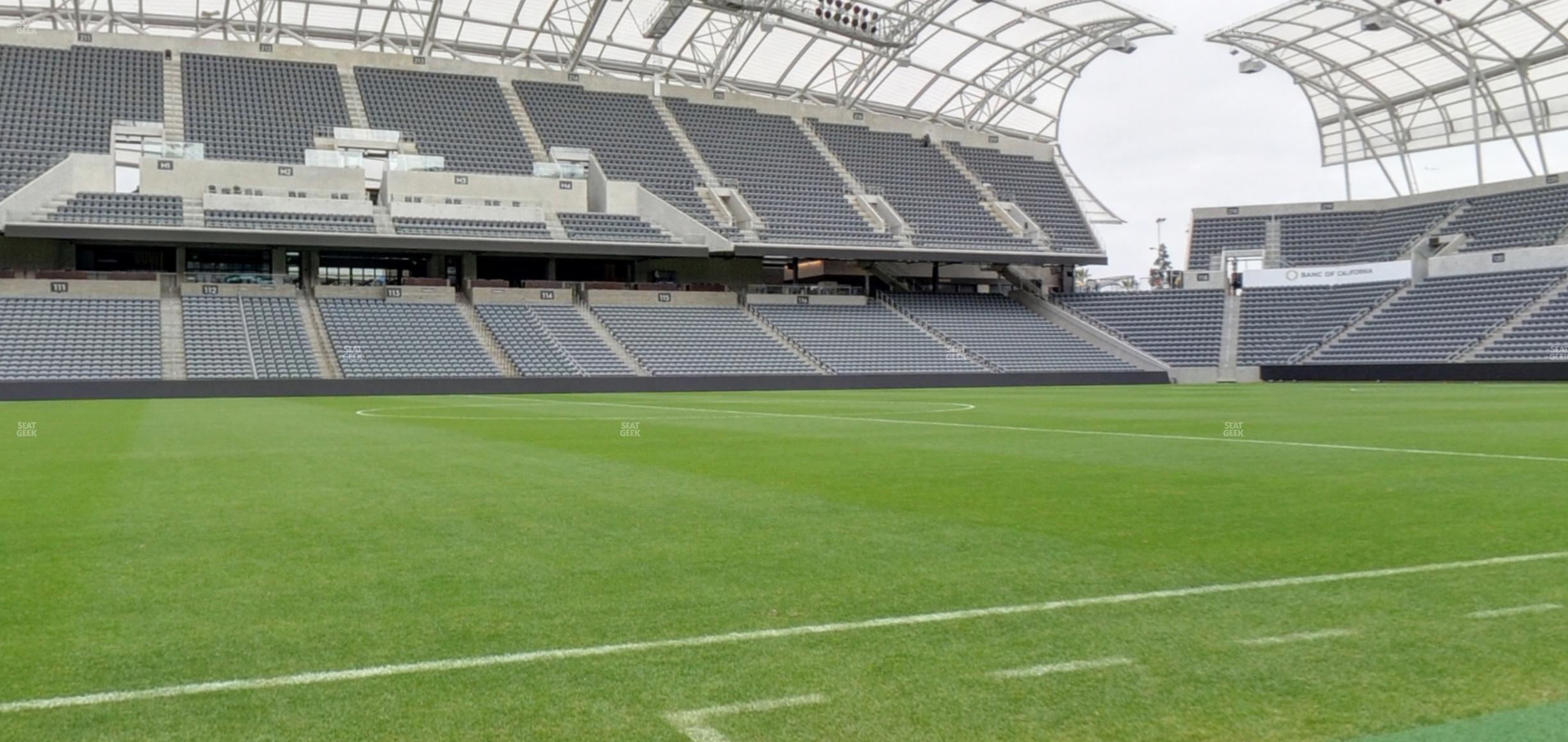 Seating view for BMO Stadium Section Vip Bench North