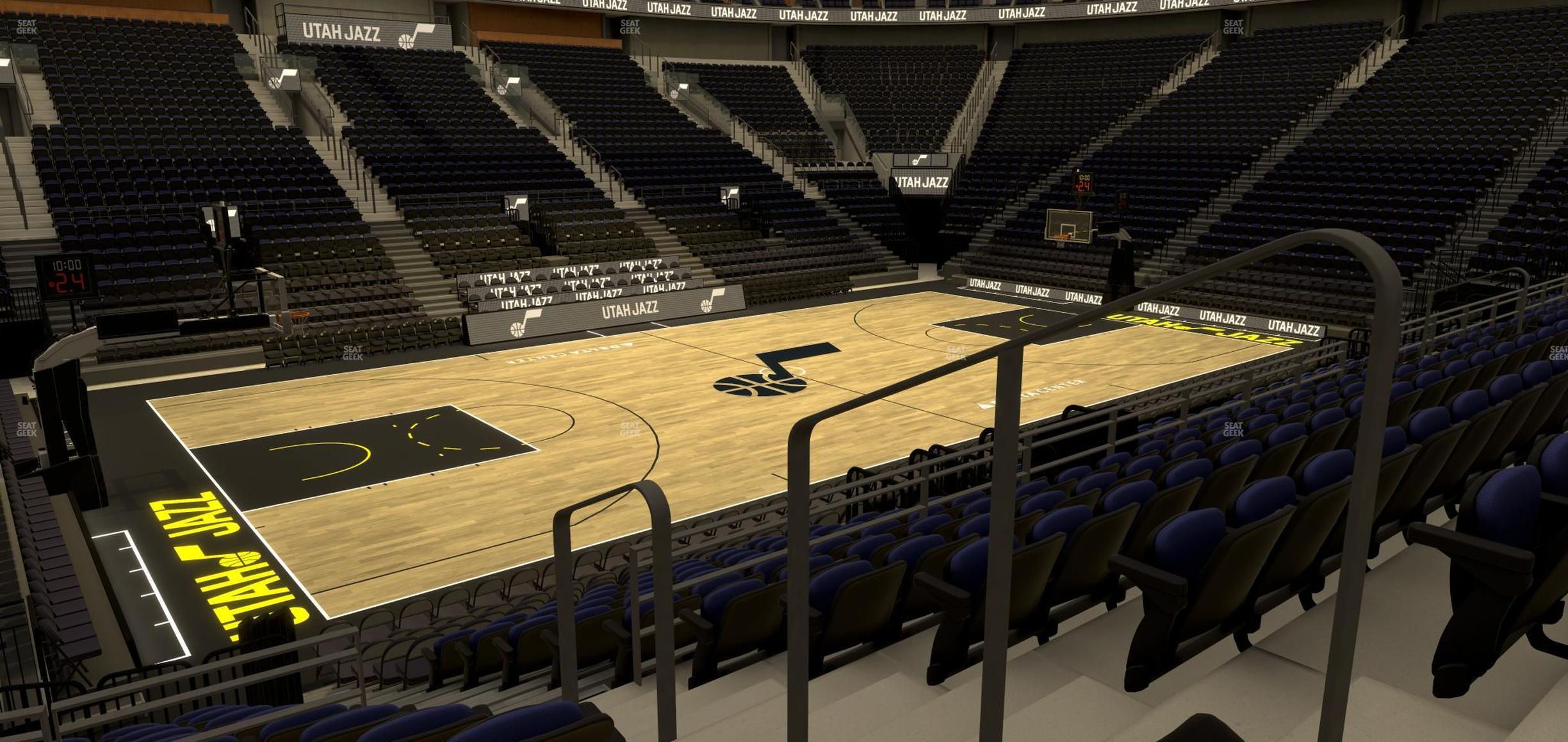 Seating view for Delta Center Section Corner Suite 20 A