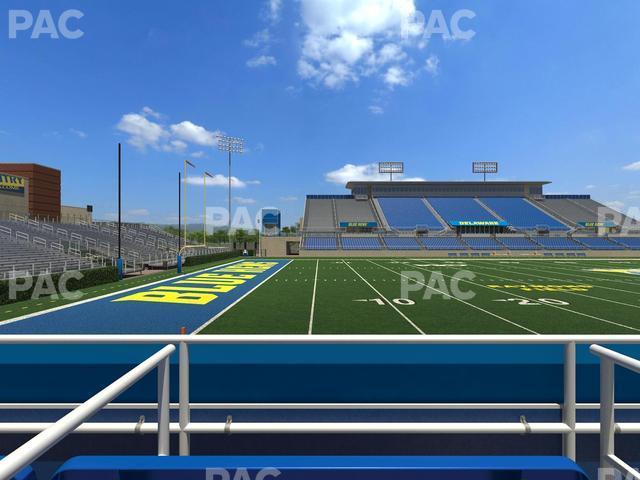 Seating view for Delaware Stadium Section East Box 95