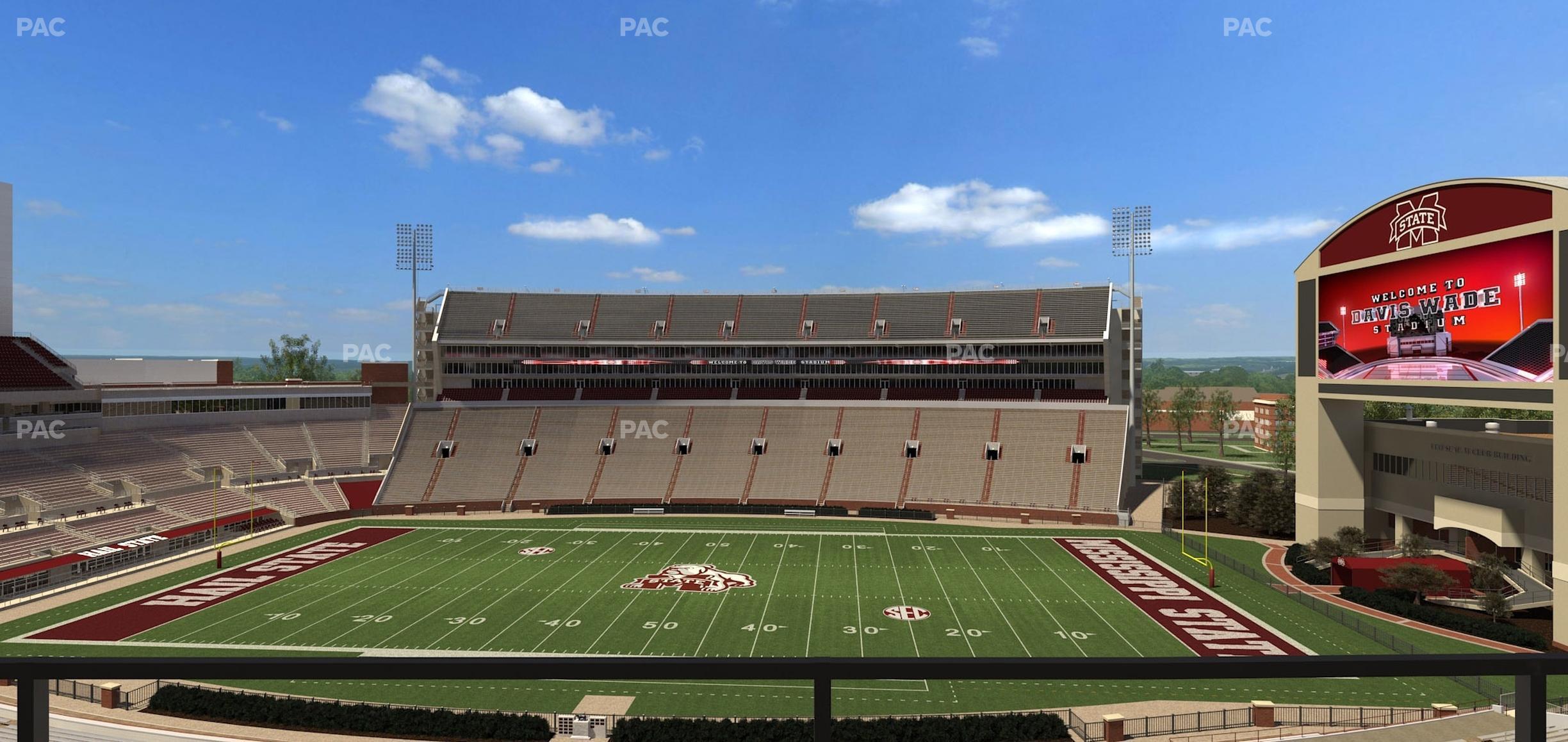 Seating view for Davis Wade Stadium Section 205