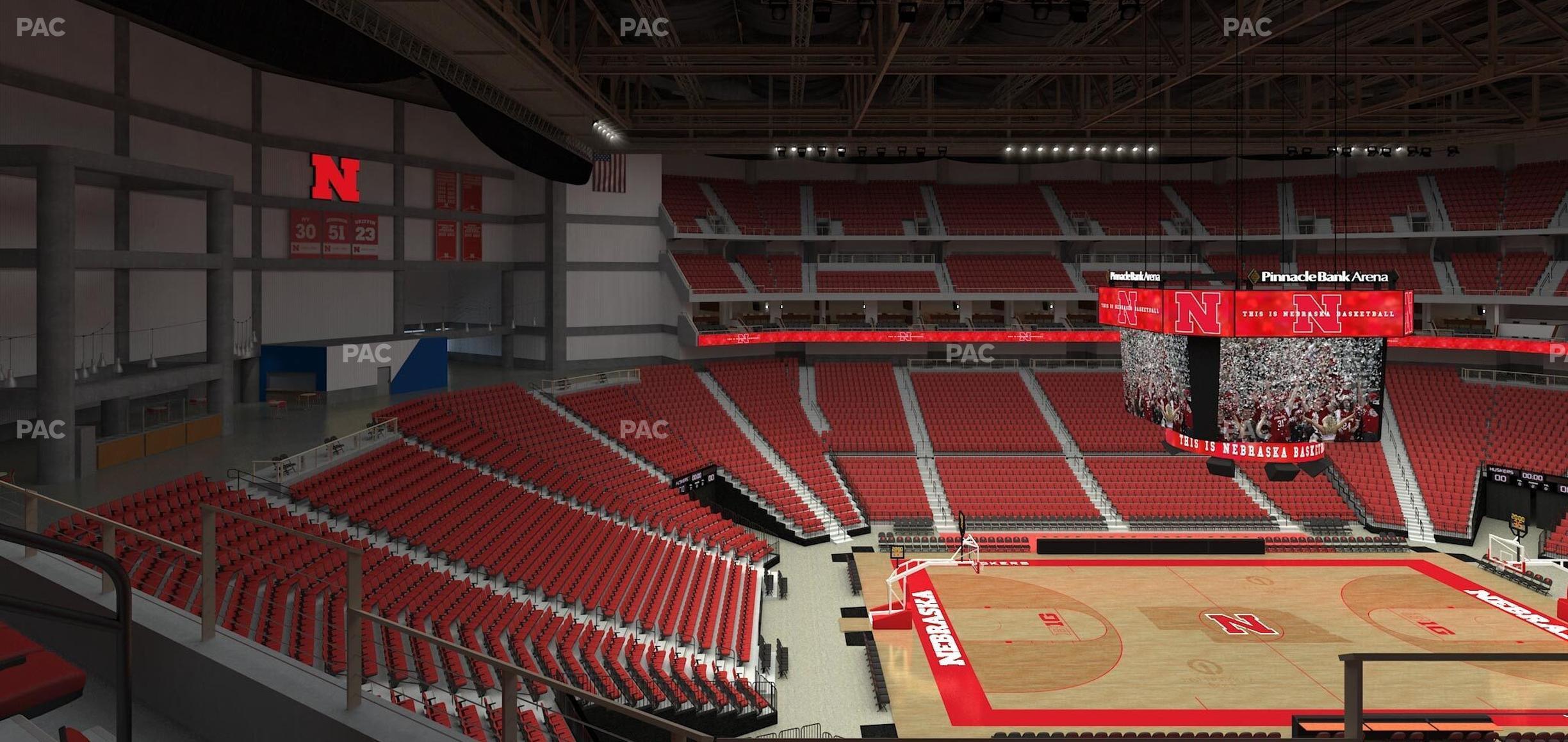 Seating view for Pinnacle Bank Arena Section 221